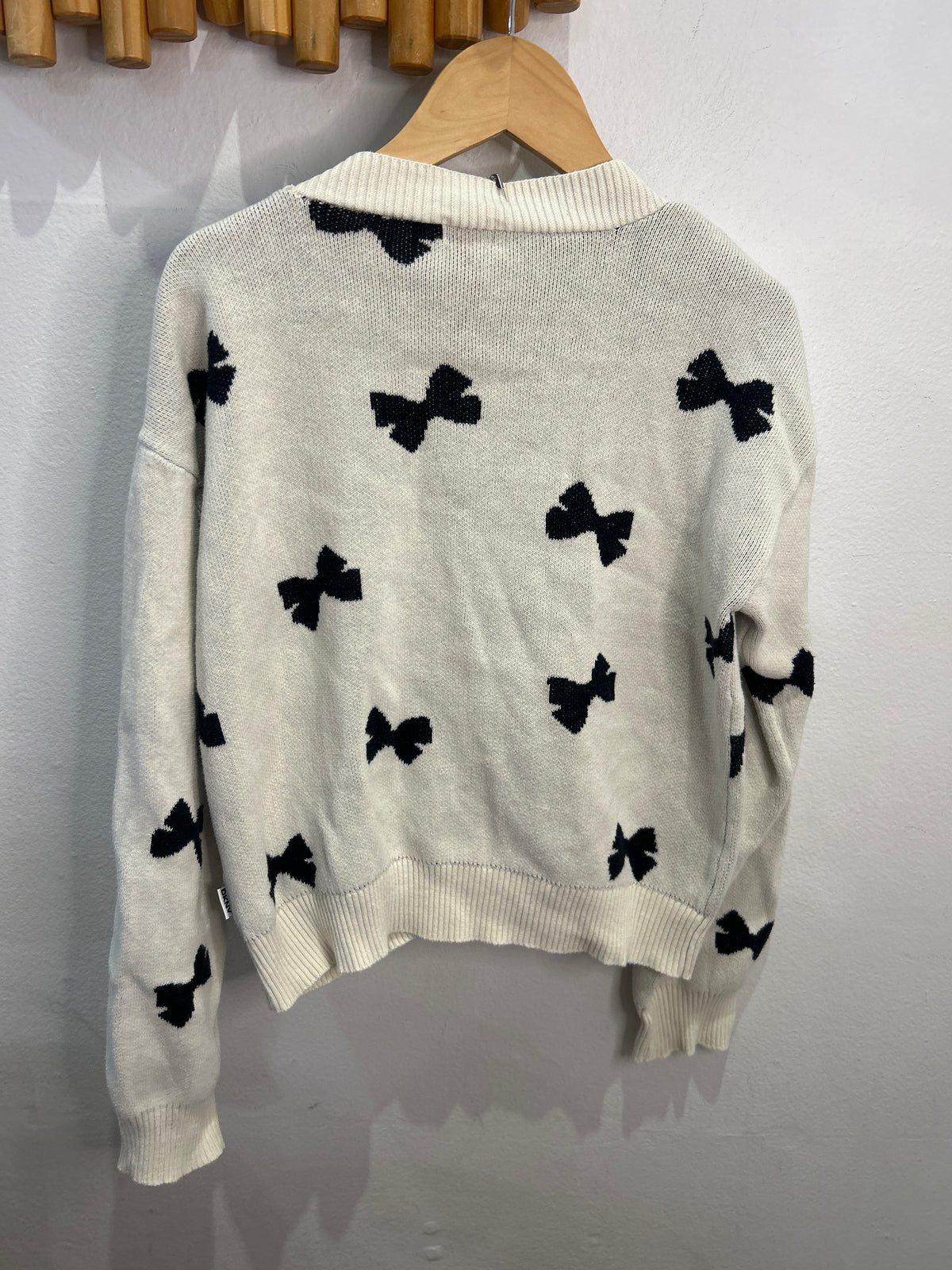 Black bows cardigan 12y