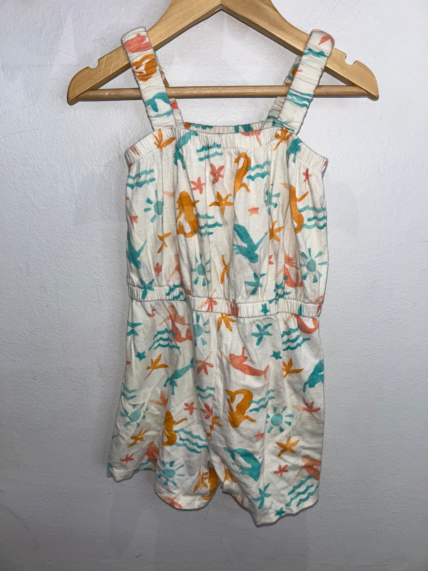 Mermaid shorty romper 5y