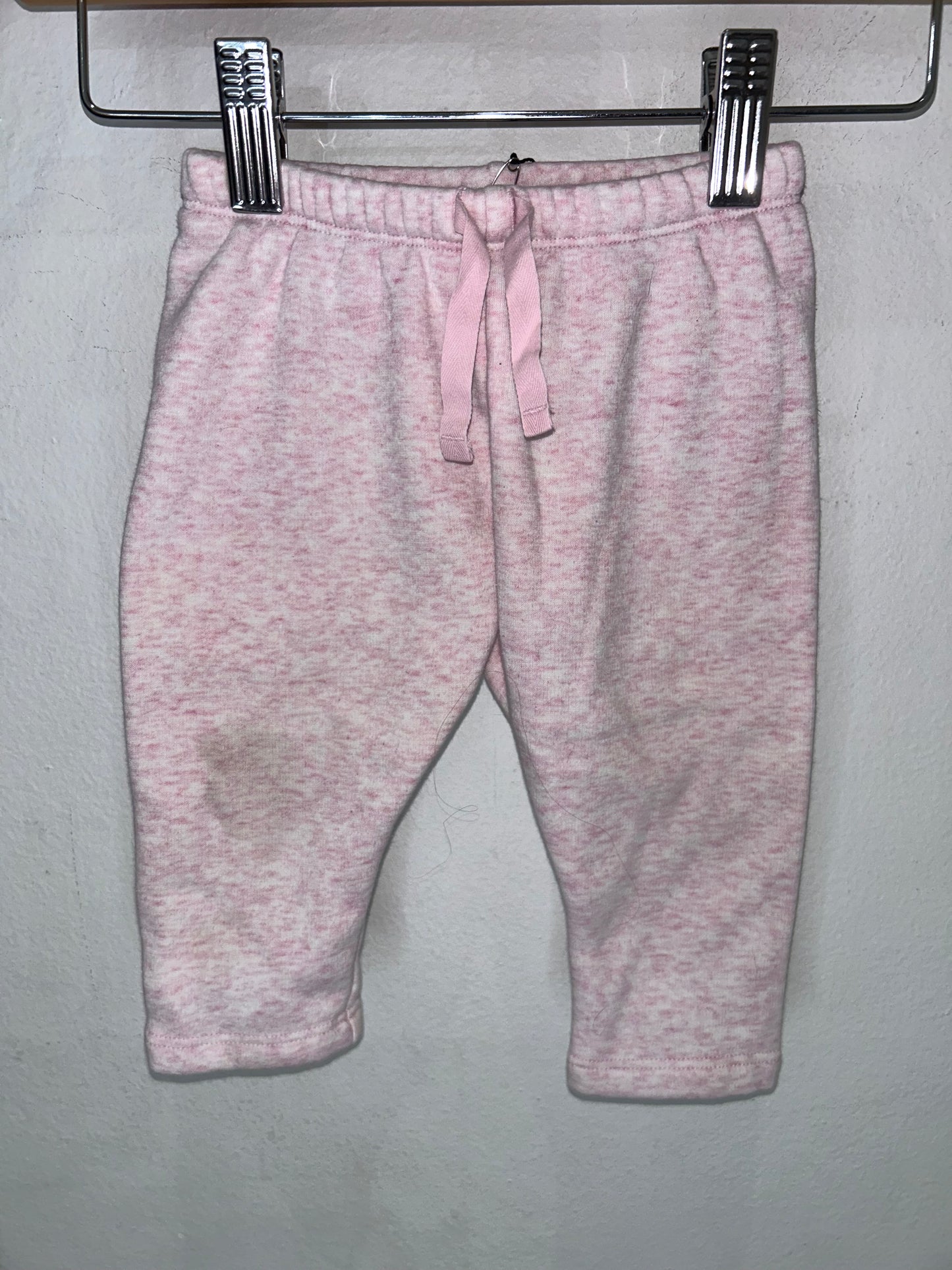 Light pink joggers 3-6m