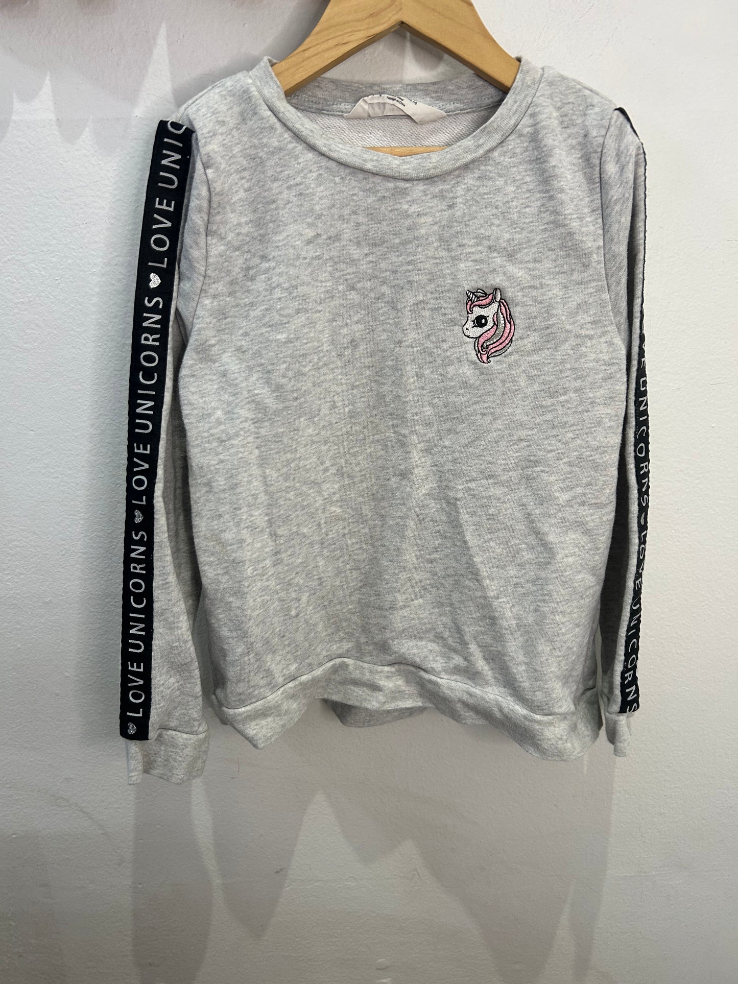 Love unicorns pullover 6-8y