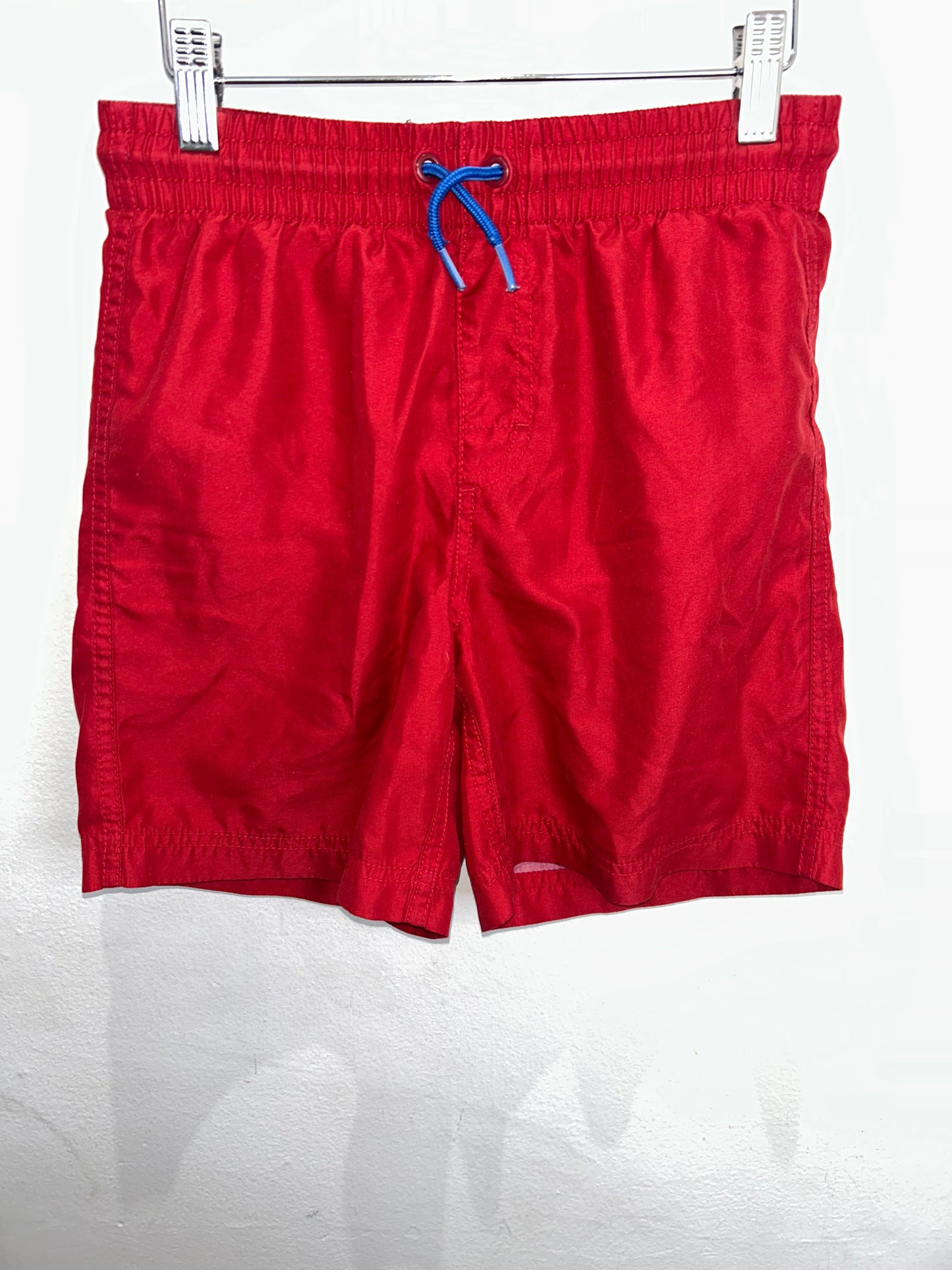 Red swim shorts 10-12y