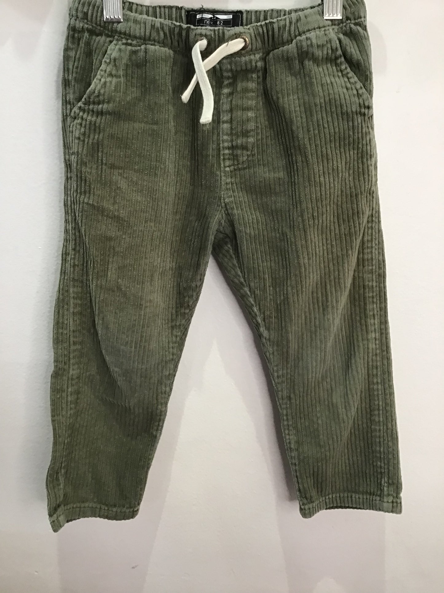 Green relaxed corduroys 2-3y