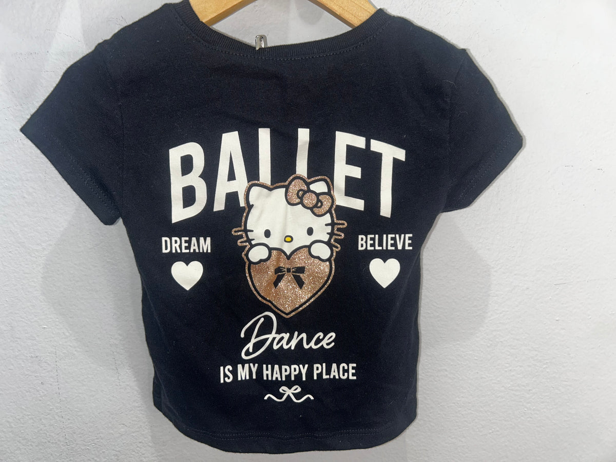 Hello Kitty crop tee 4y