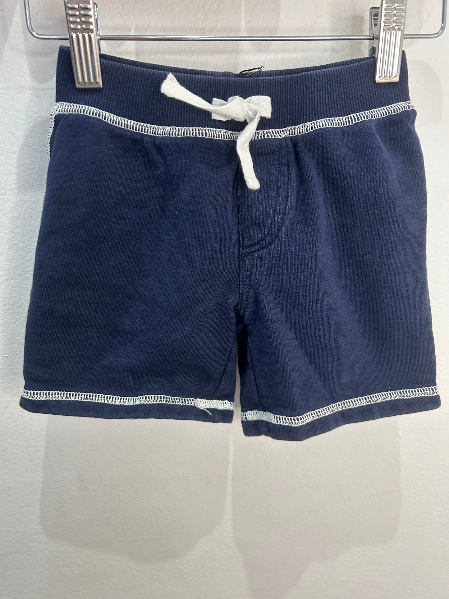 Navy and white jogger shorts 18-24m