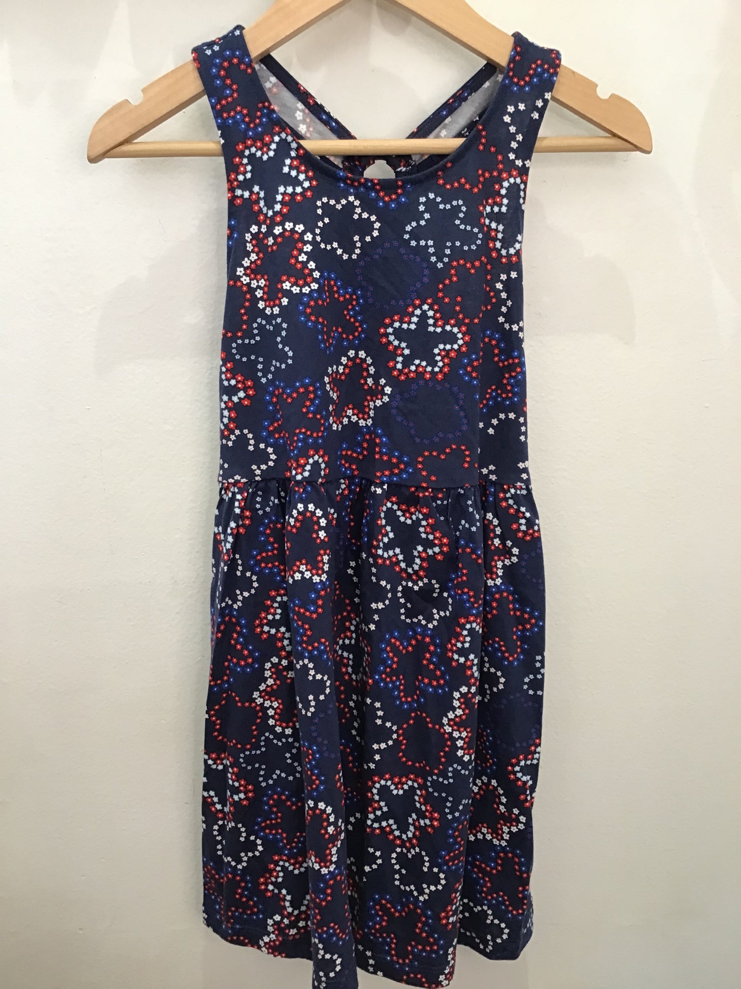 dress blue star print 5y NEW
