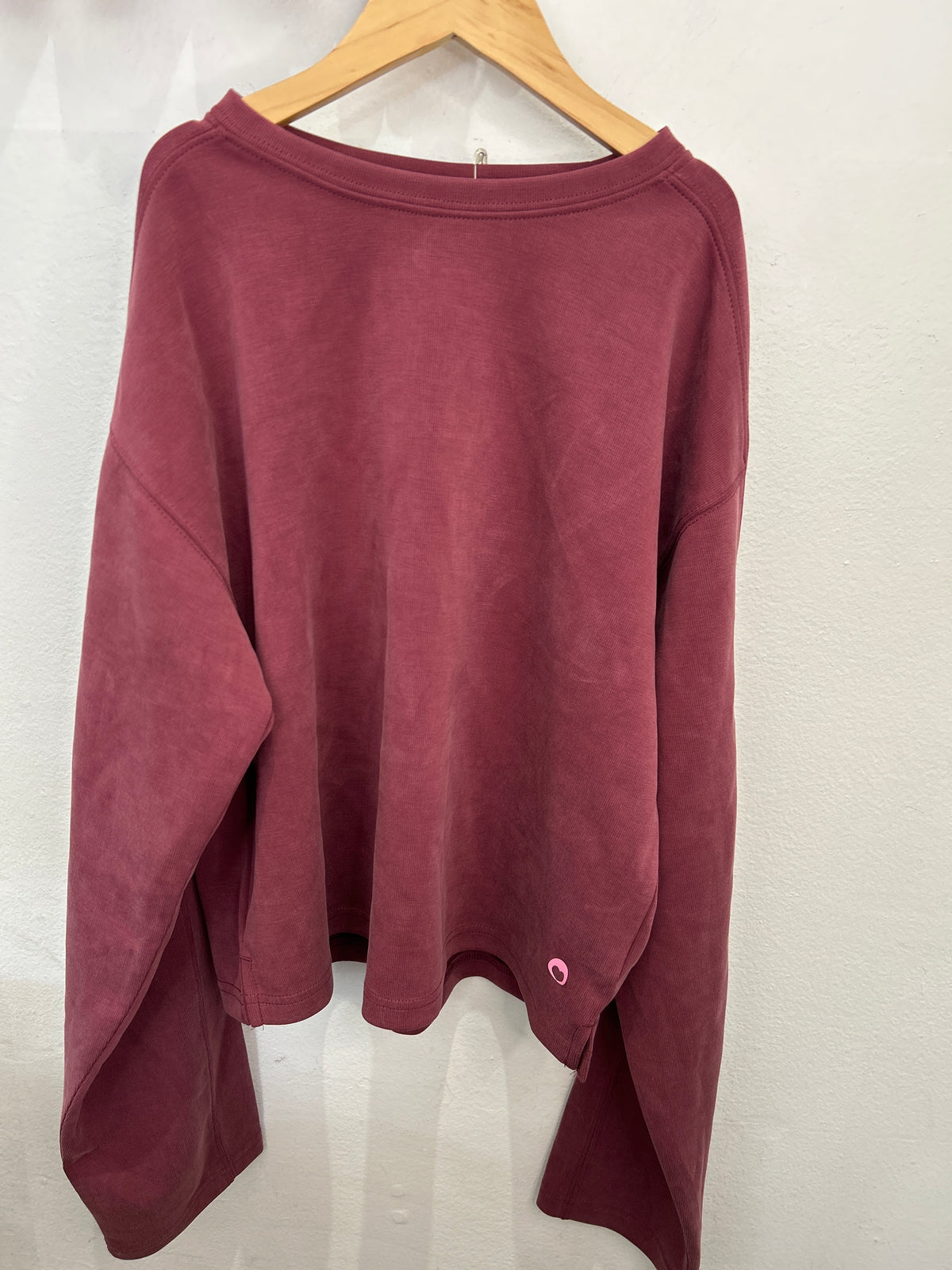Mauve sporty pullover 13-14y NEW