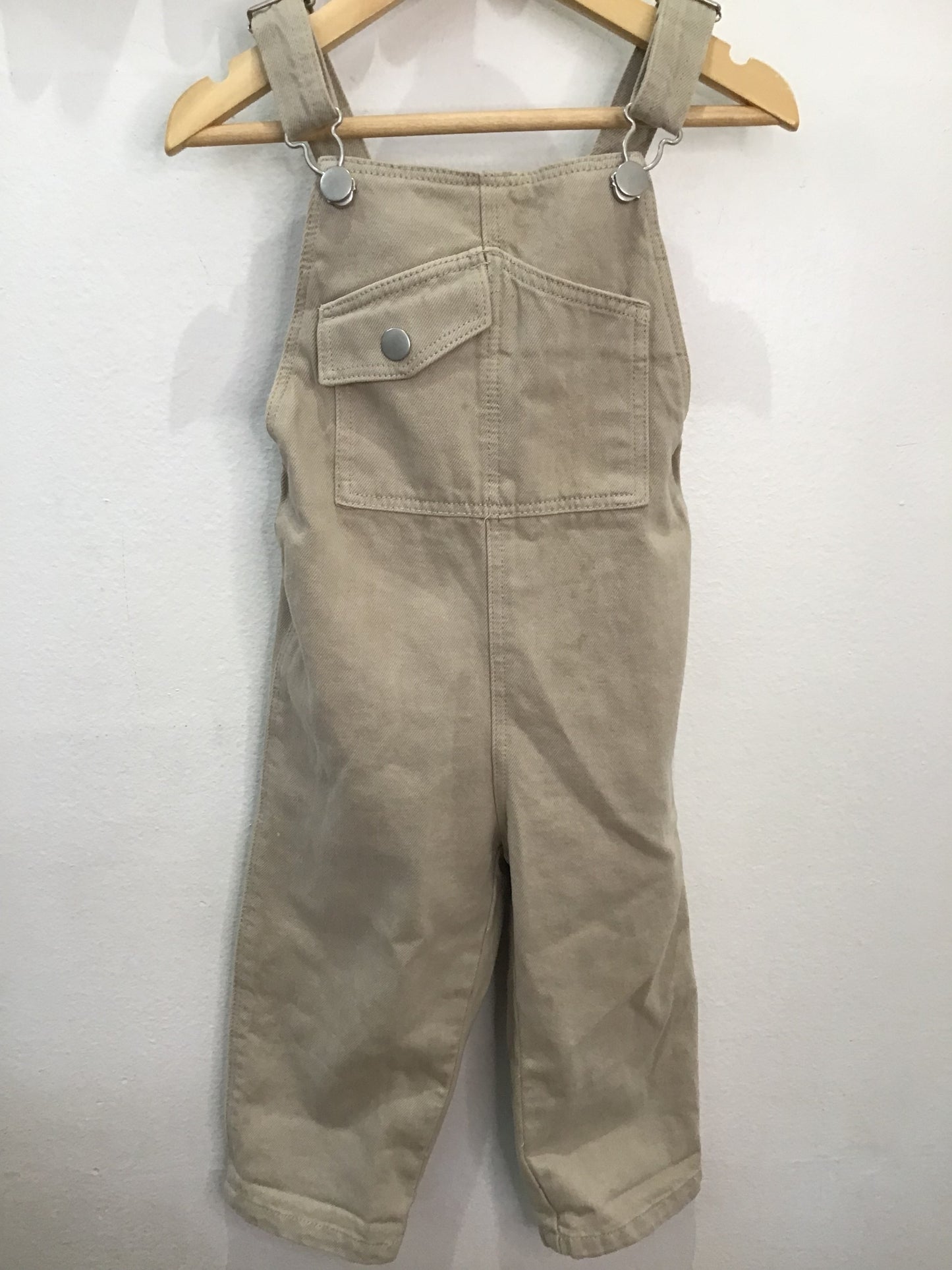 Beige denim romper 12-18m*