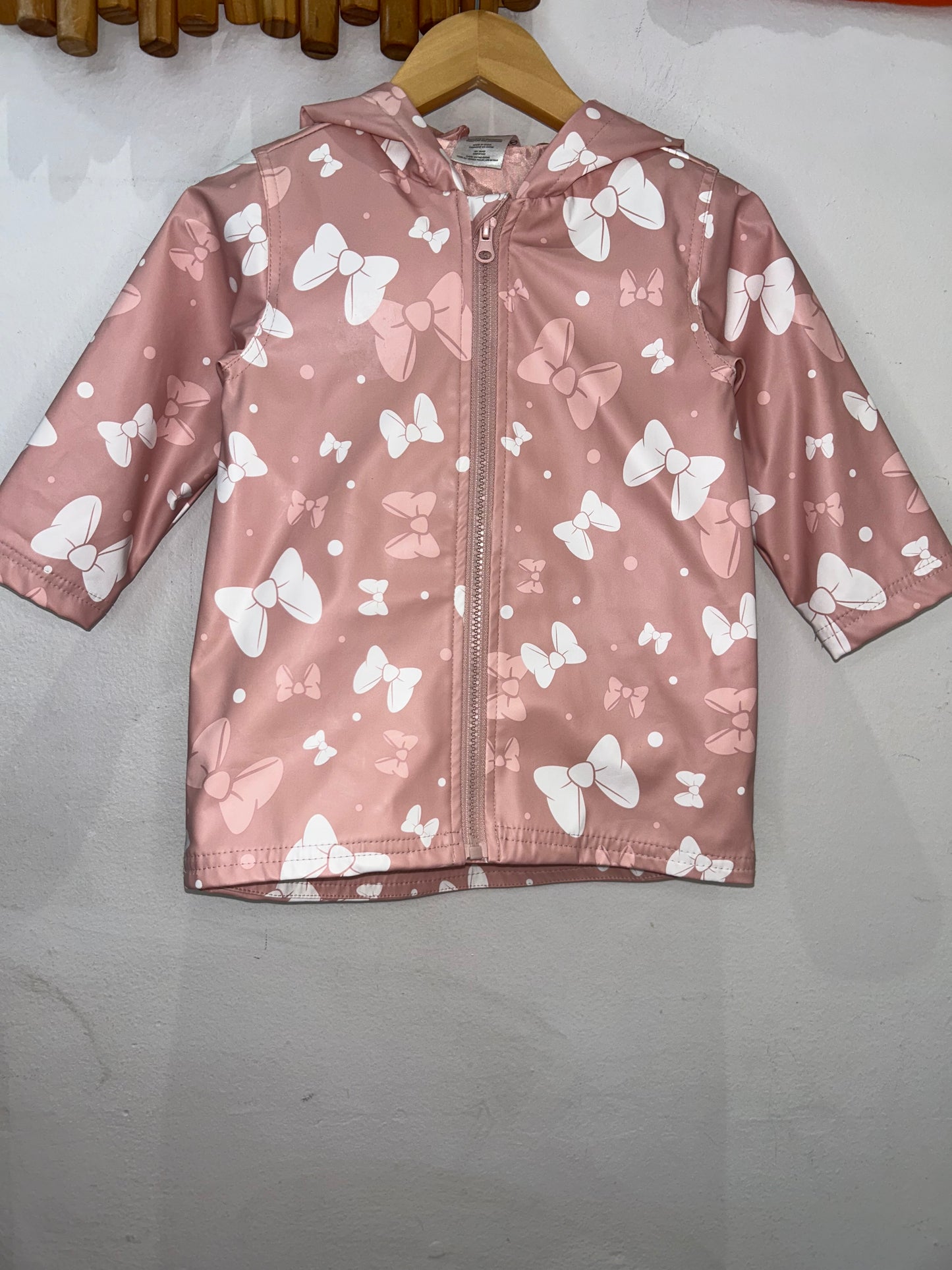 Minnie Mouse bows rainjacket 2y