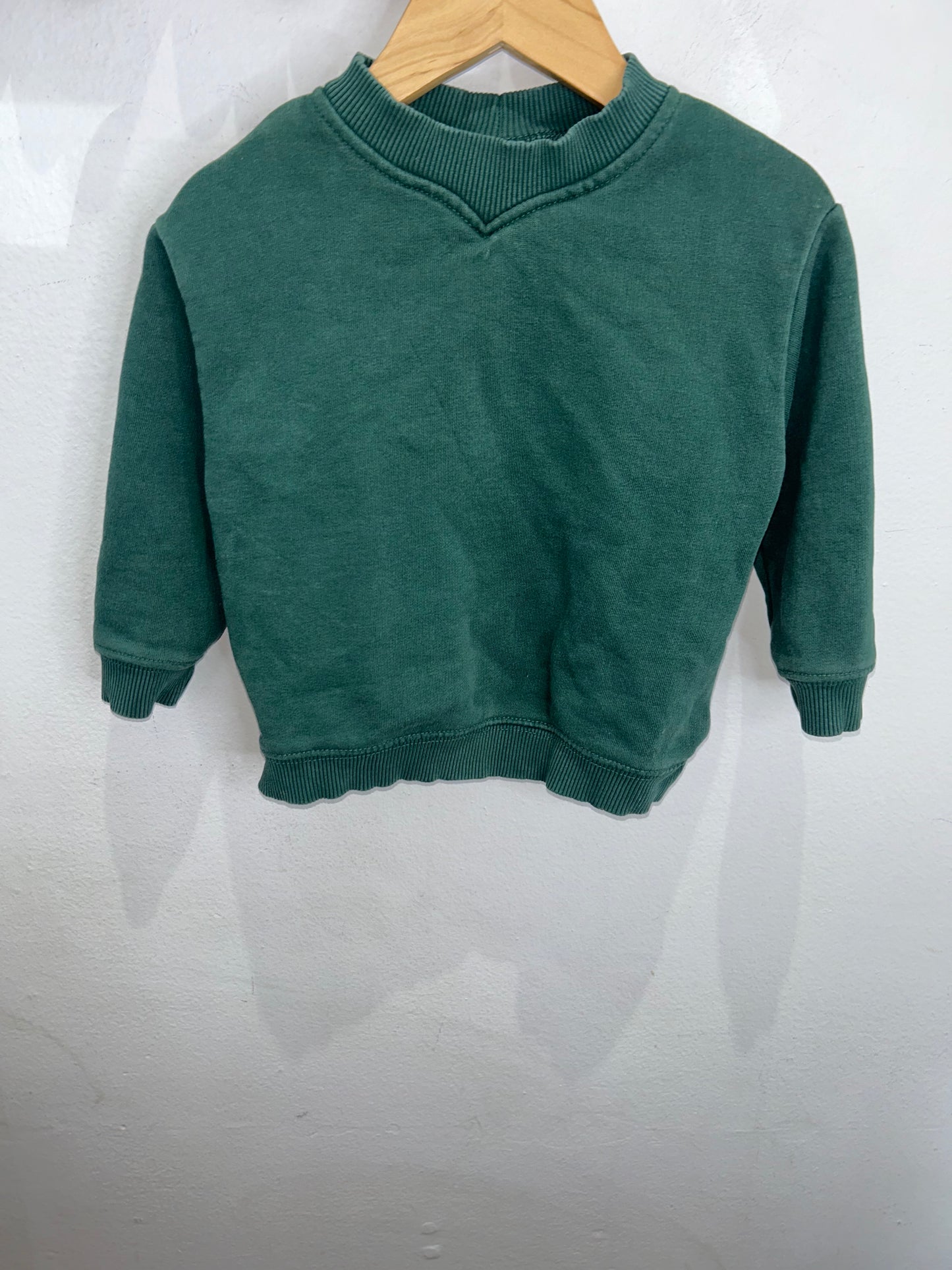 Forest green pullover 12-18m