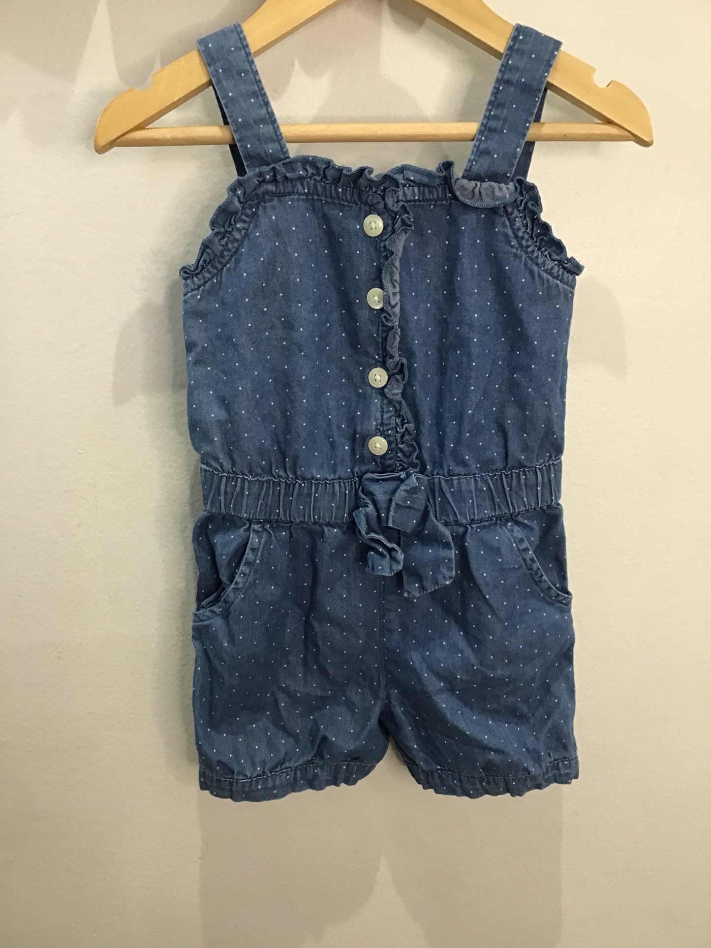 Dots shorty romper 12-18m