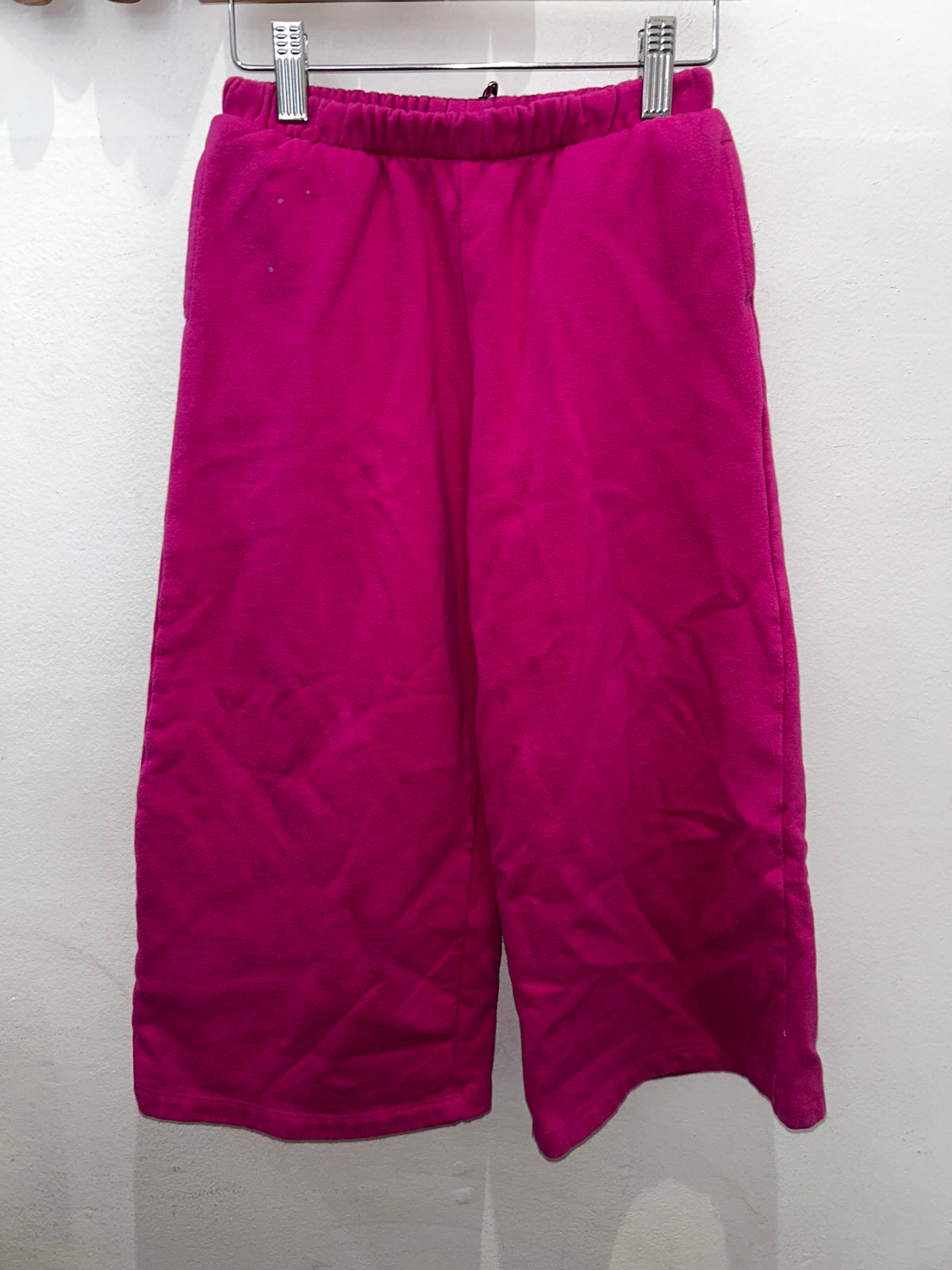 Hot pink wide leggings 6-7y