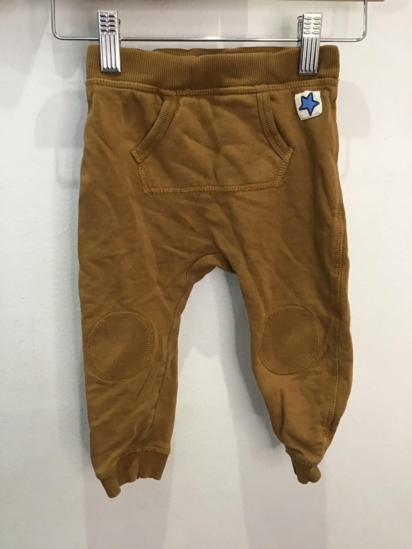 Brown koala pocket pants 9-12m