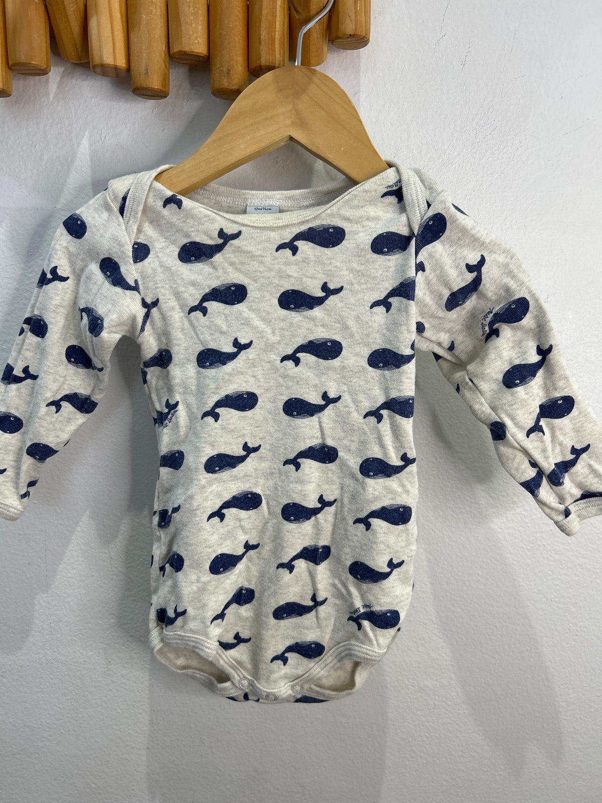 PB whale onesie 12m