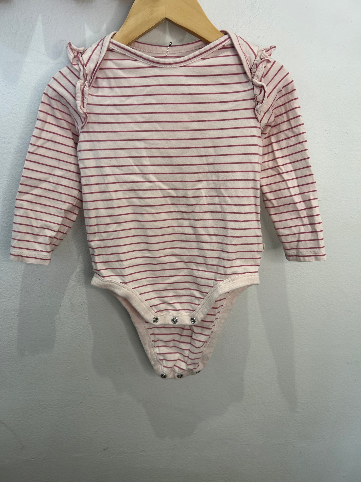 Pink stripes onesie 18-24m