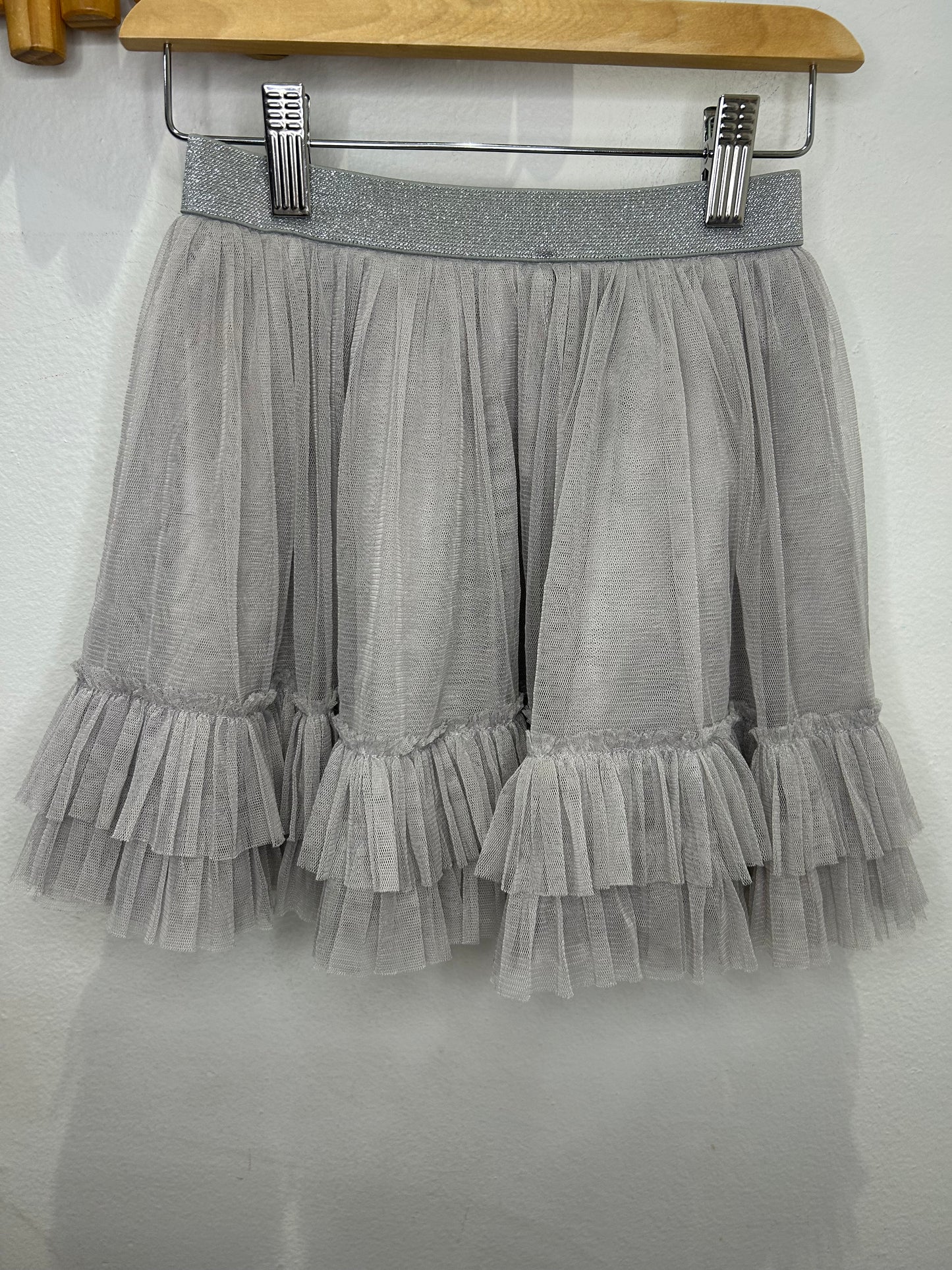 Wheat collection grey tulle skirt 4y