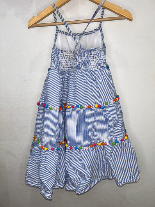 Pompoms dress 6y