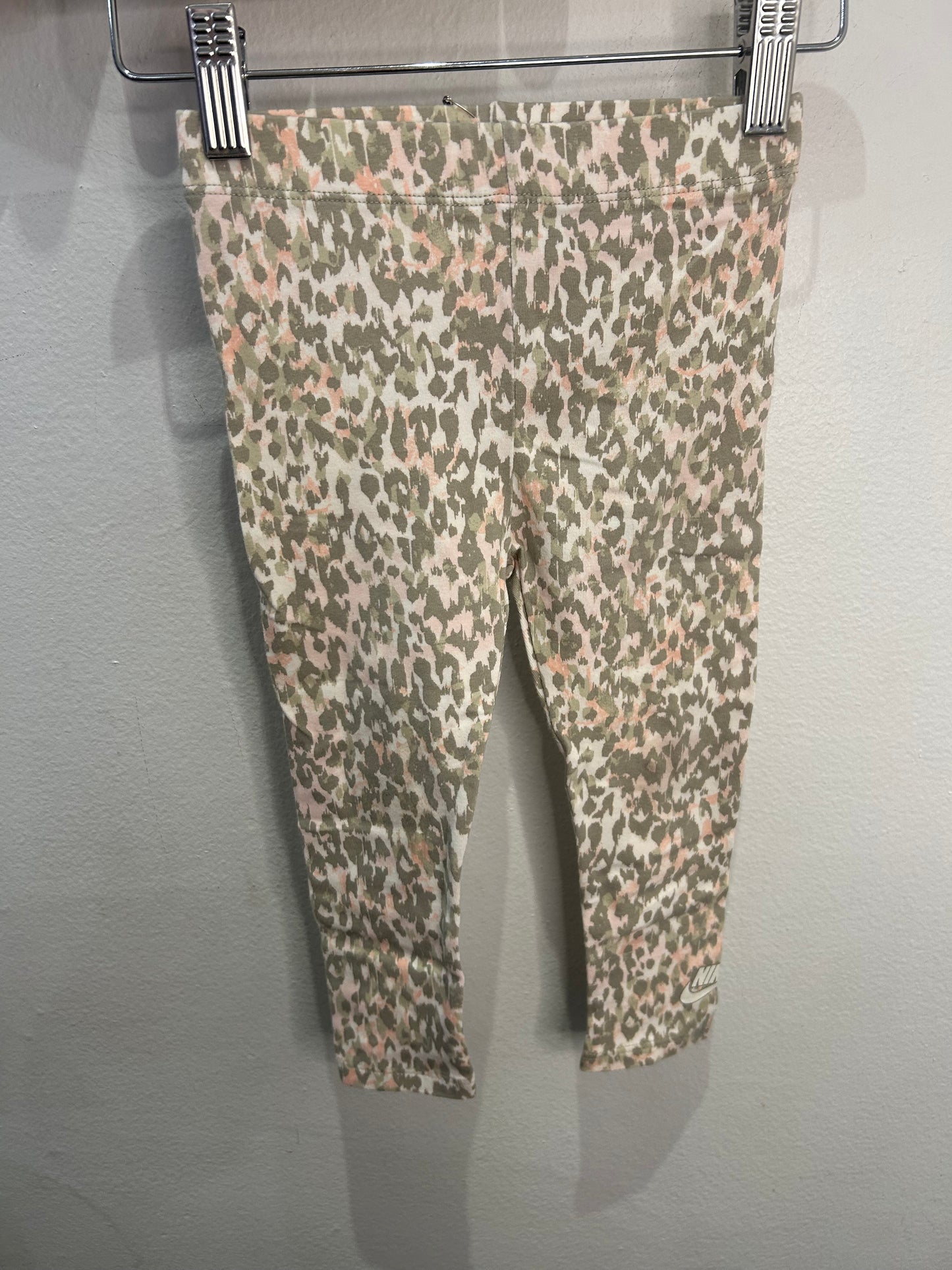 Pink and brown leopard leggings 24m