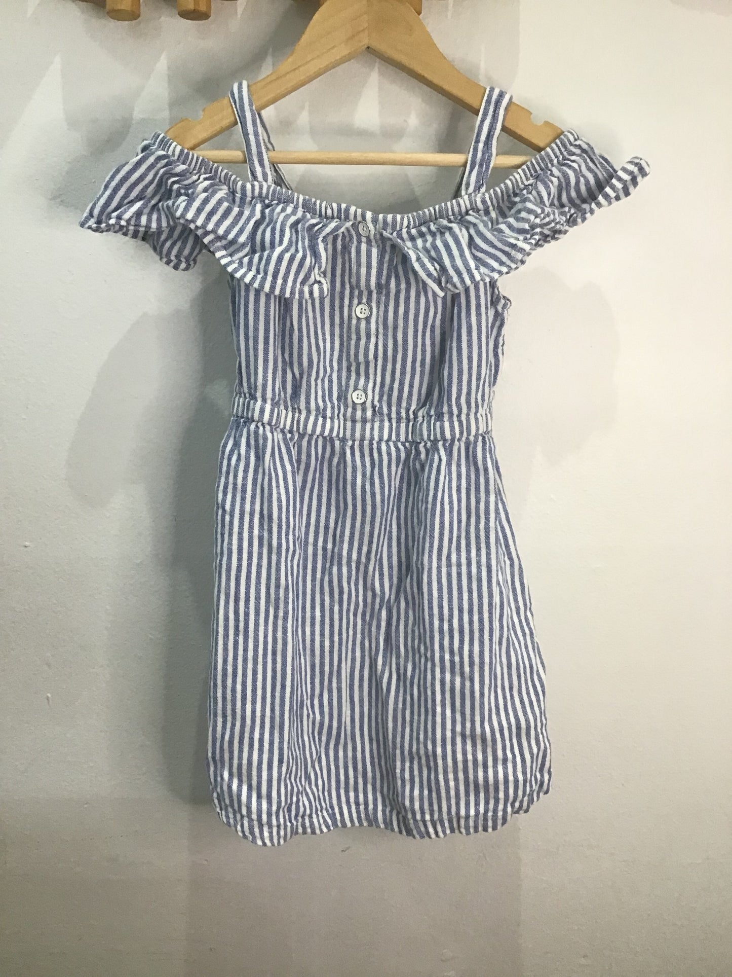 Dress blue stripes tanktop 5y