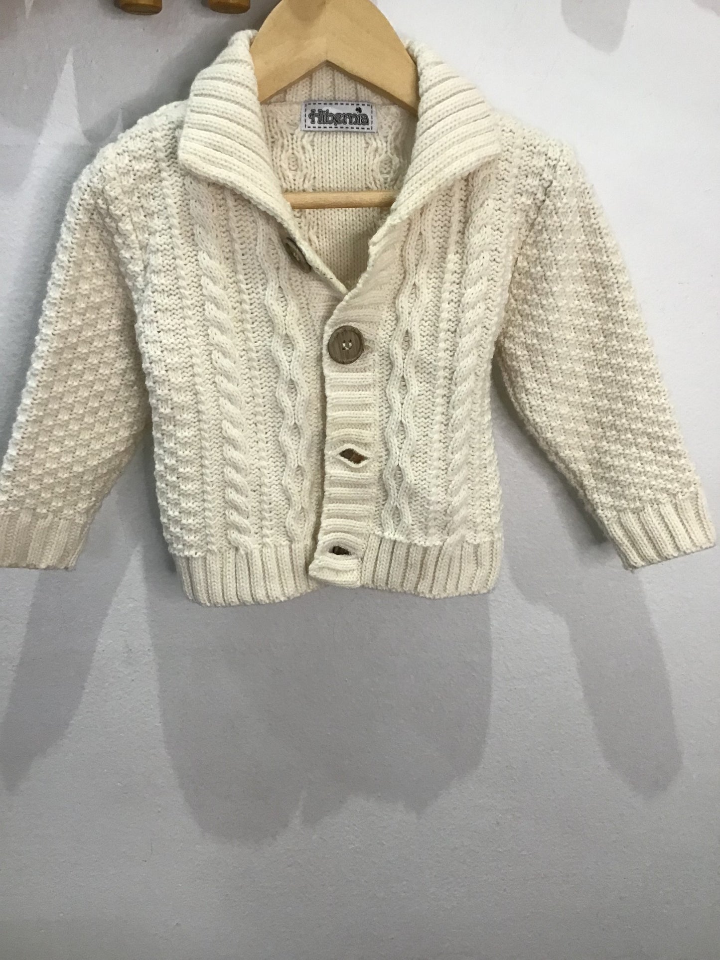 Cream collar sweater 3y