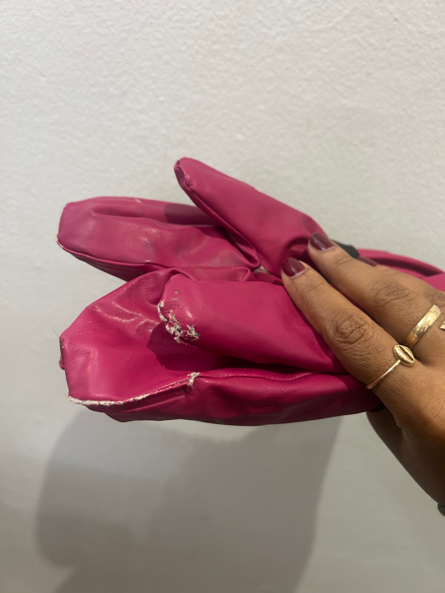 Colorkids magenta mitts 4-6y*