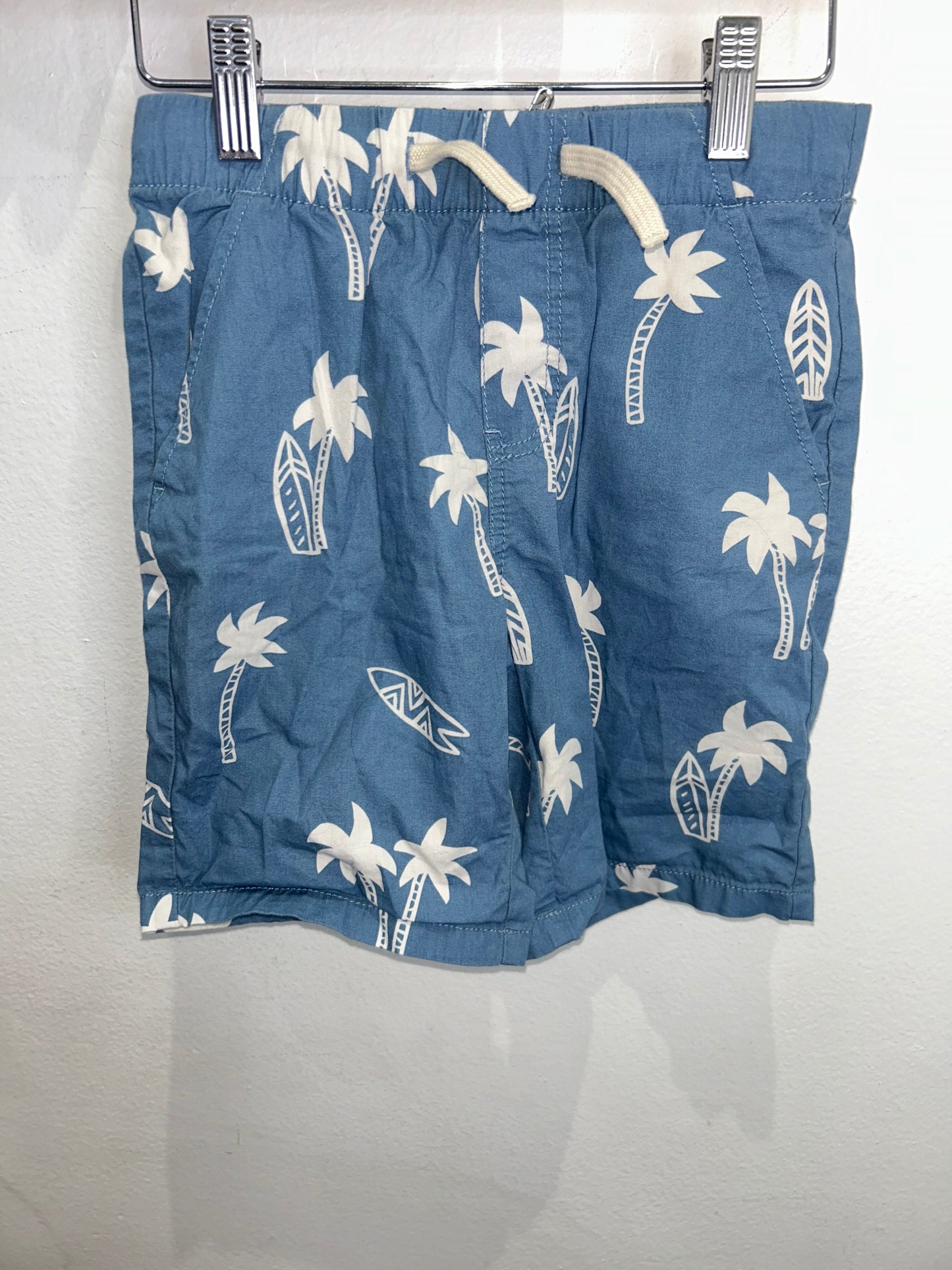 Blue palms shorts 6-7y