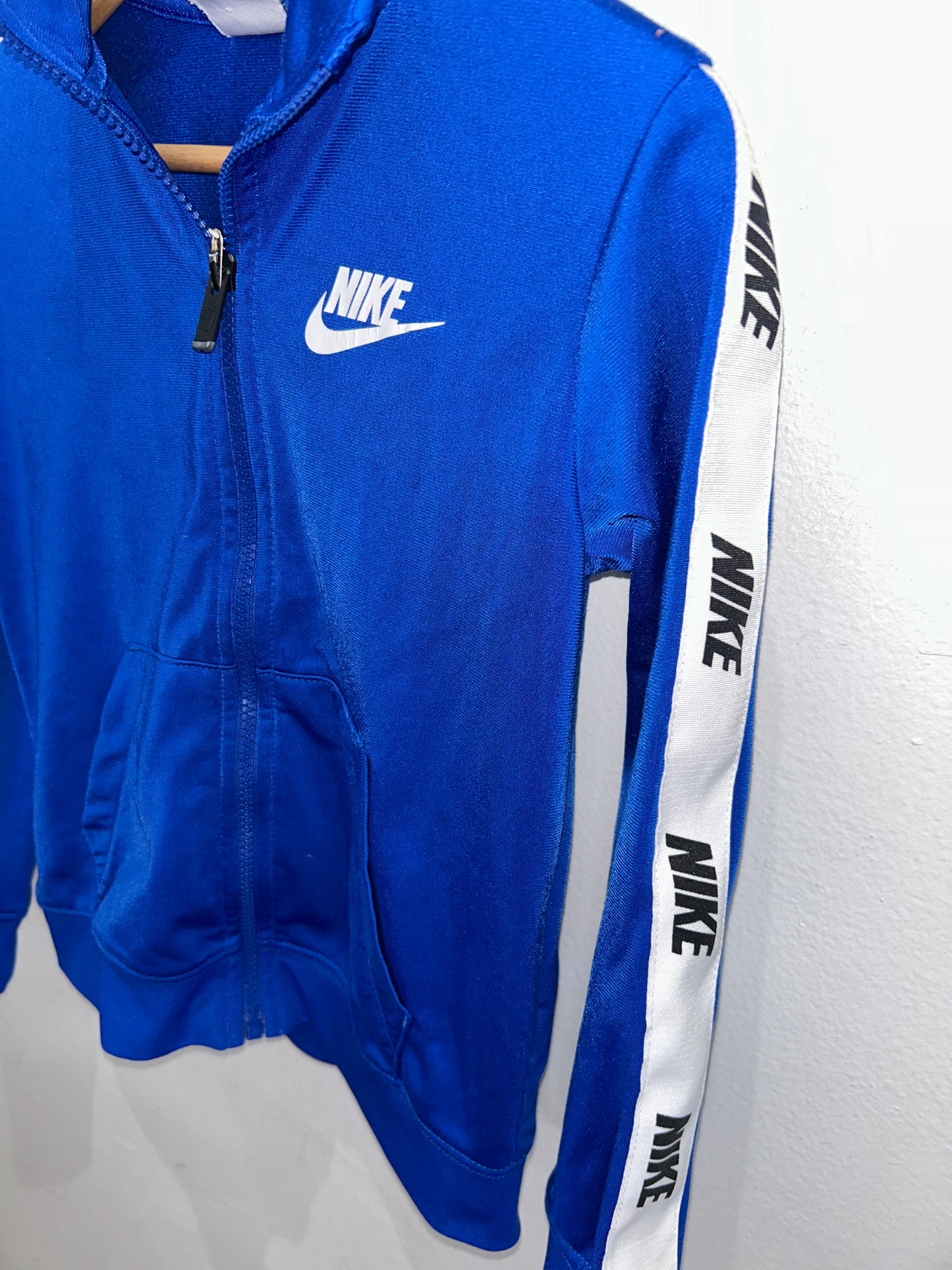 Nike blue activewear zip-up 6y