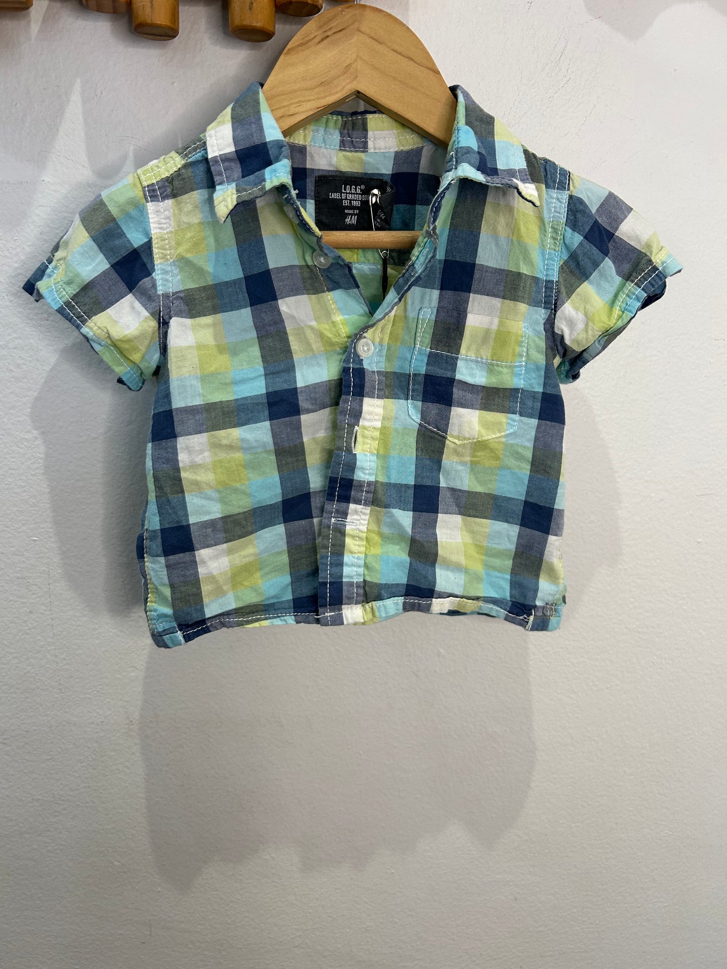 Checkered shirt 2-4m