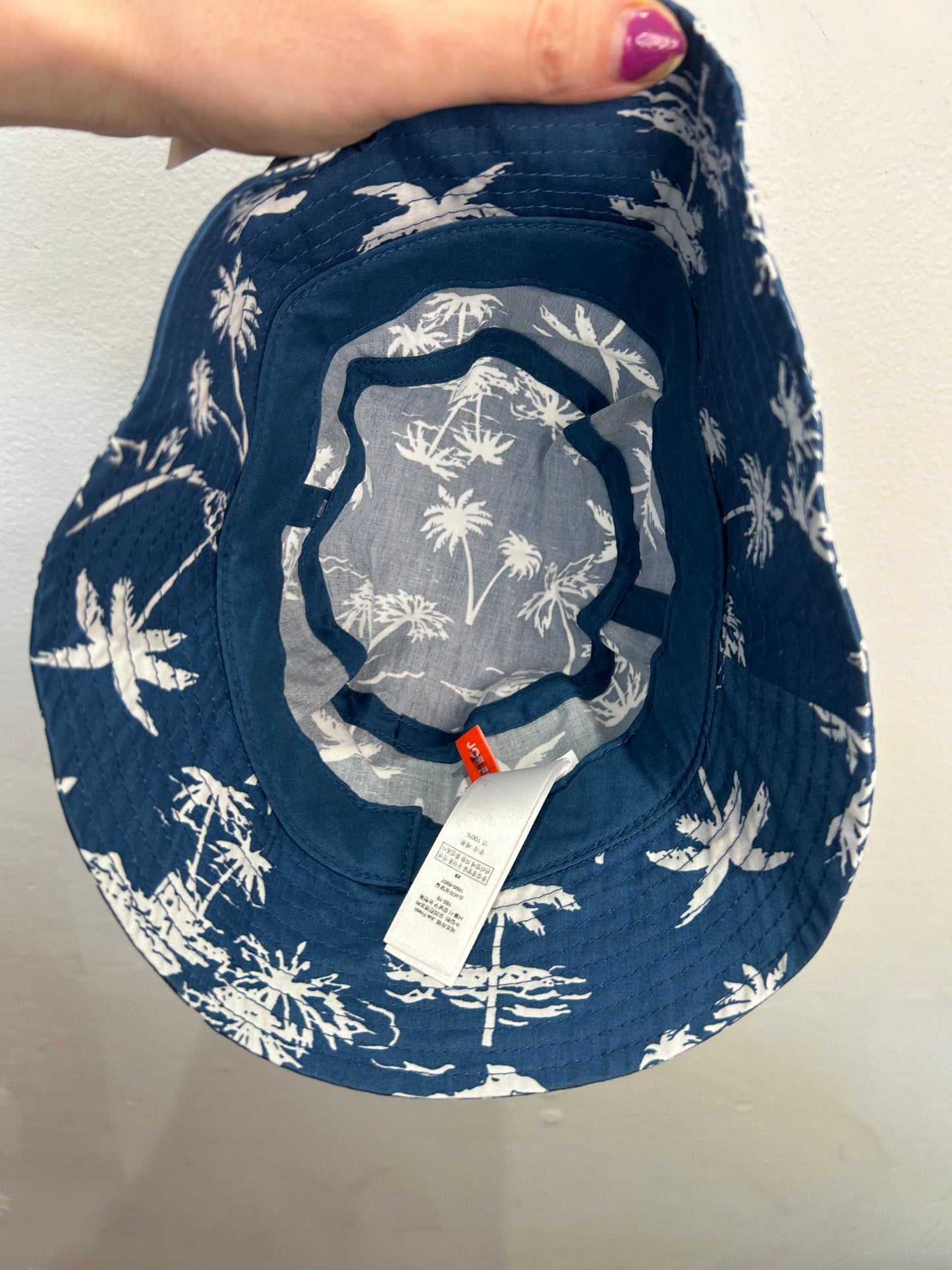 Blue palms bucket hat 4-5y NEWq