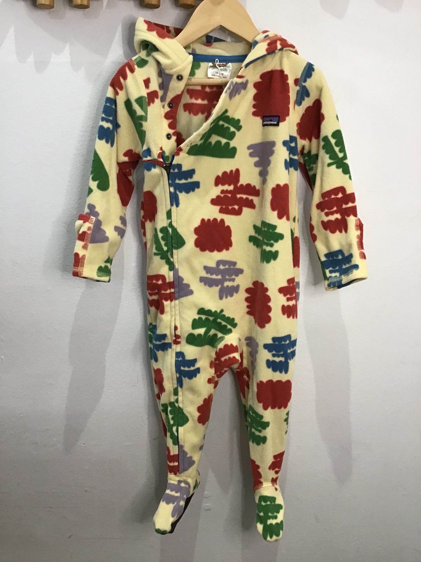 Patagonia print fleece 12-18m