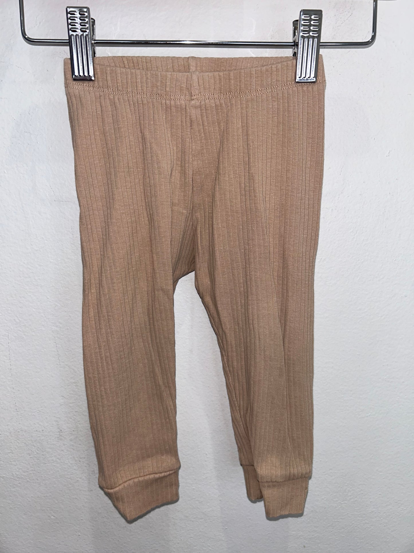 Light brown textured pants 12-18m