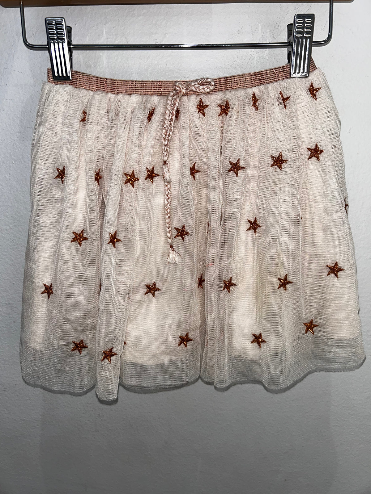Cream and copper star skirt 7y
