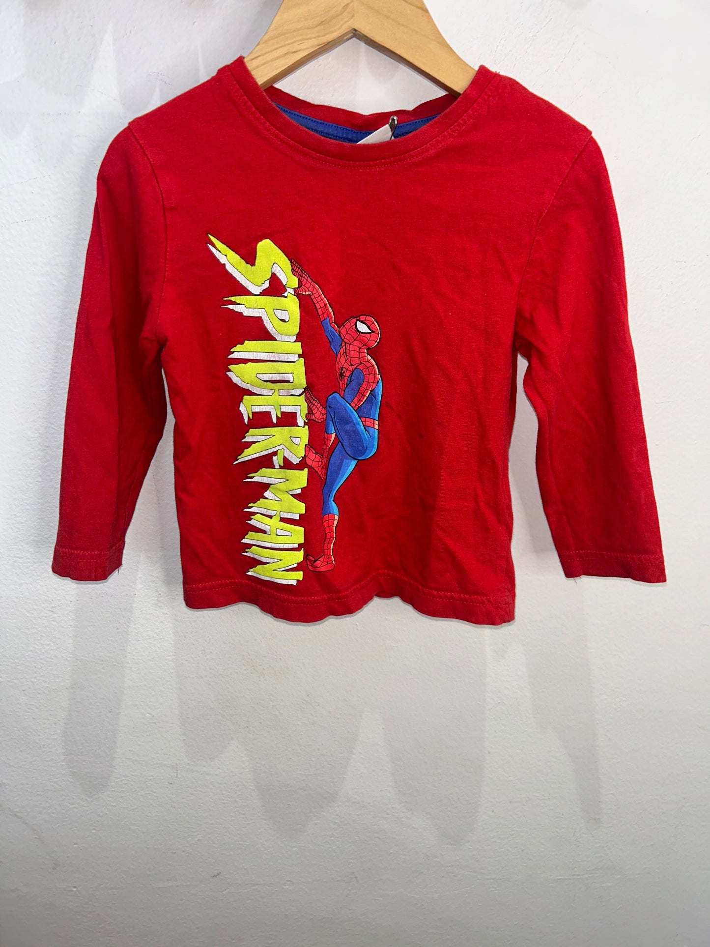 Spiderman longsleeve tee 1-2y