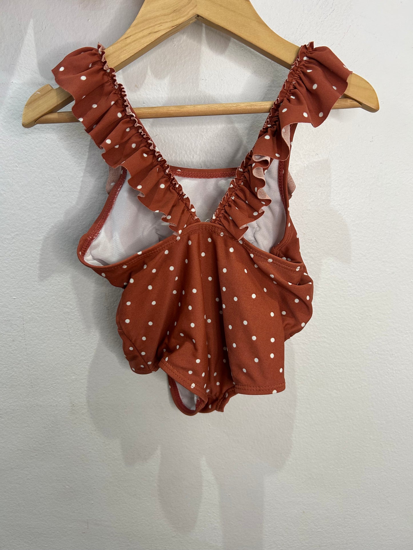 Brown dots swimsuit 18-24m