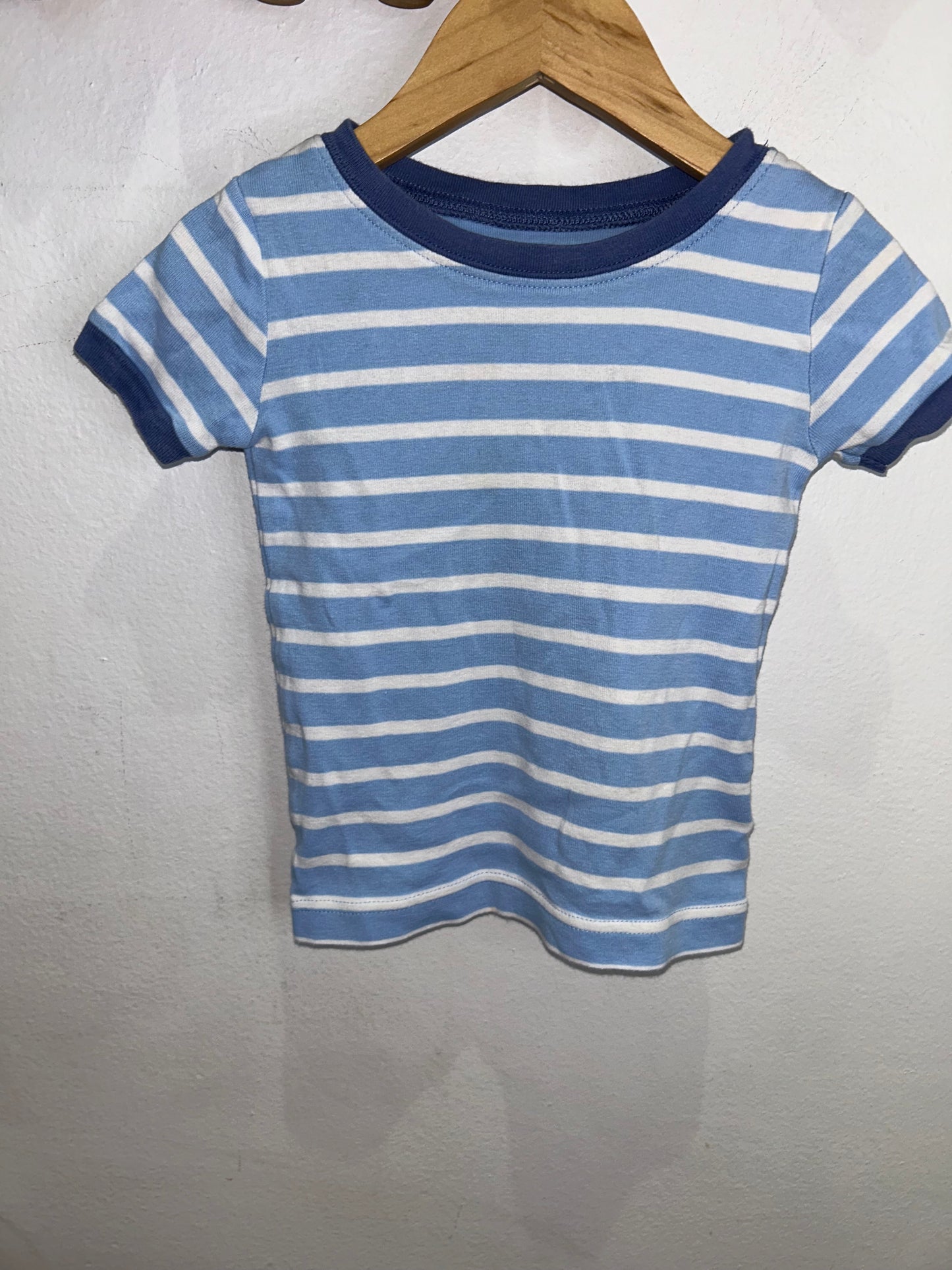 Blue stripe shorty pyjamas 2y