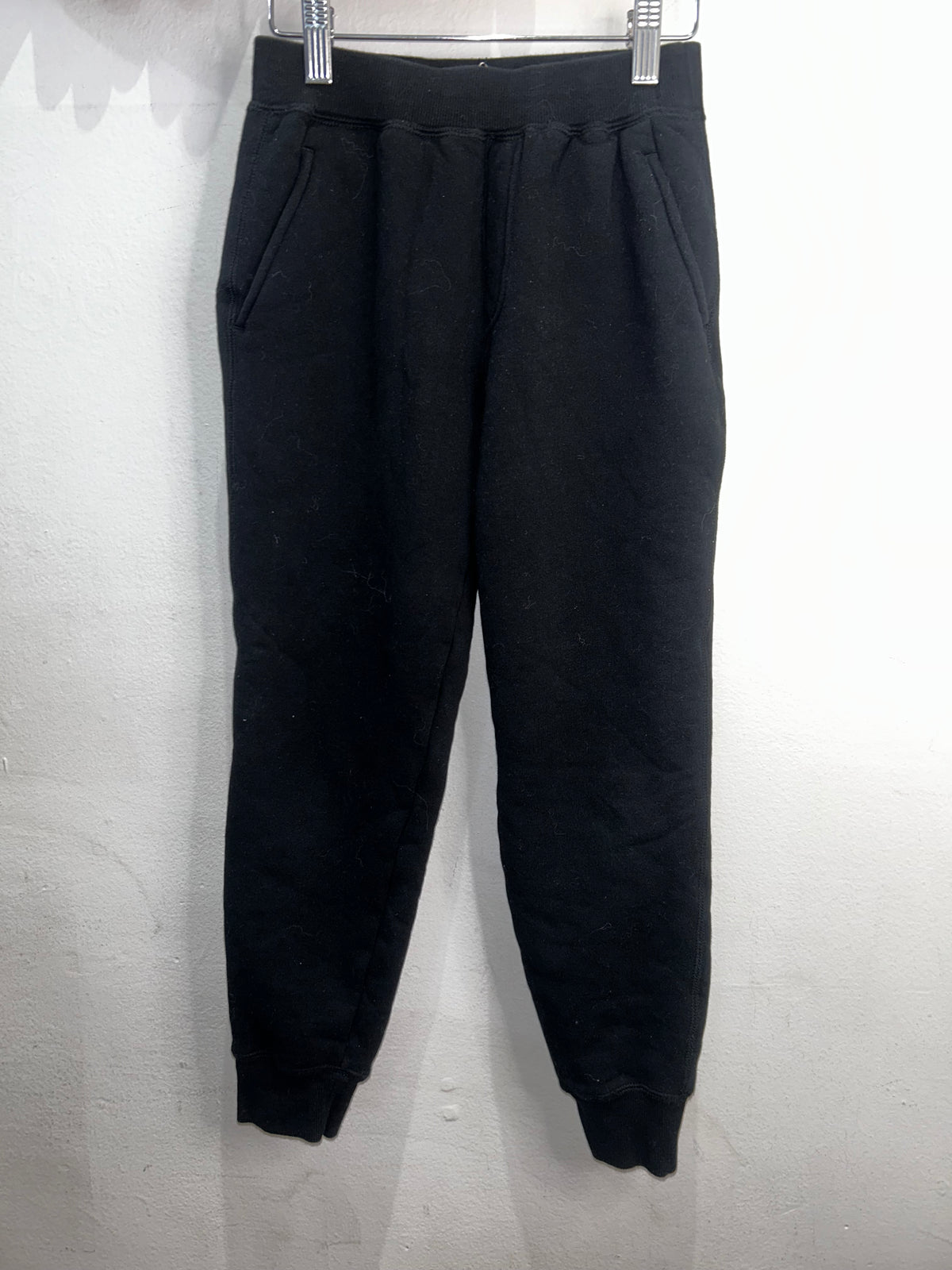 Black fleece lined joggers 9-10y