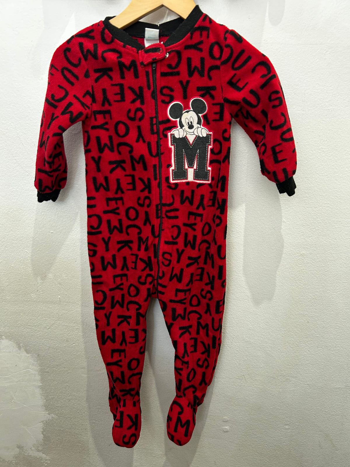 Mickey alphabet fleece sleeper 18-24m