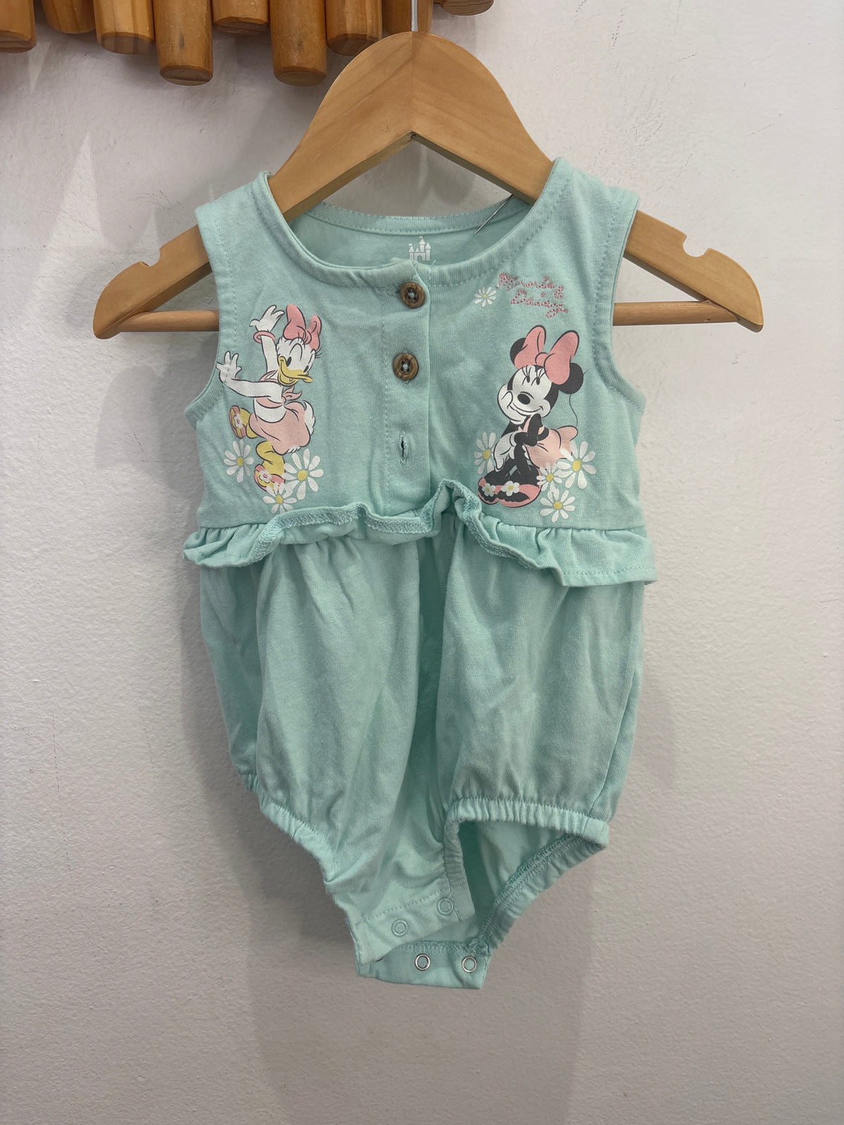 Minnie and Daisy onesie 3-6m