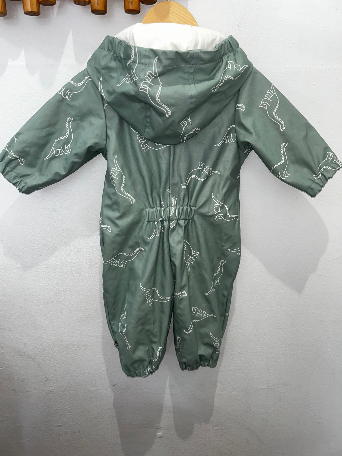 Green dinos rain suit 6m