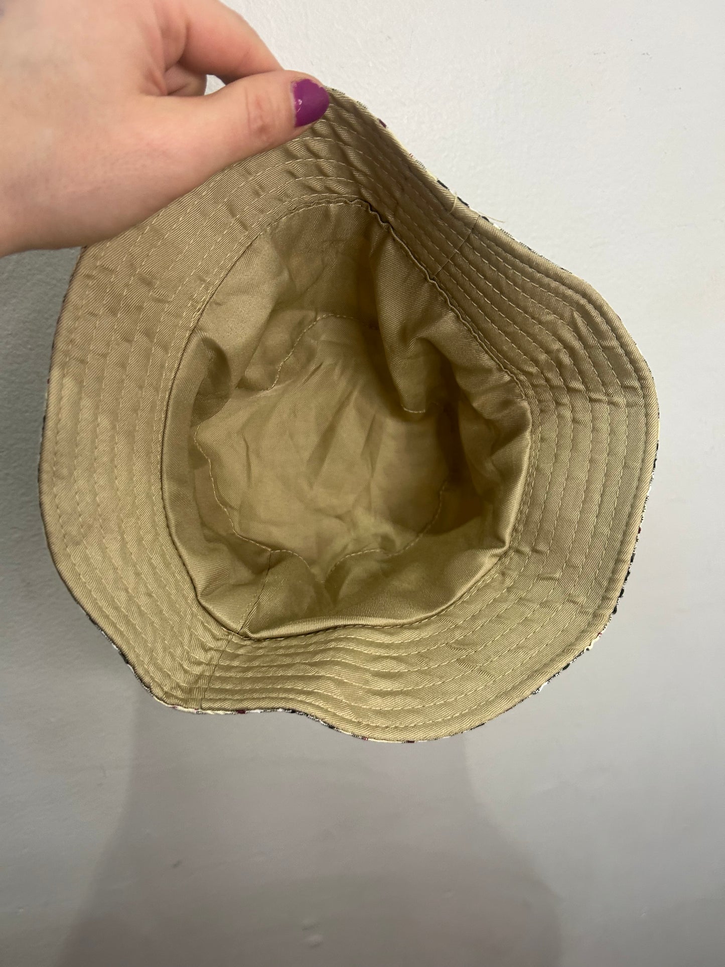 Checkered sun hat 2-5y