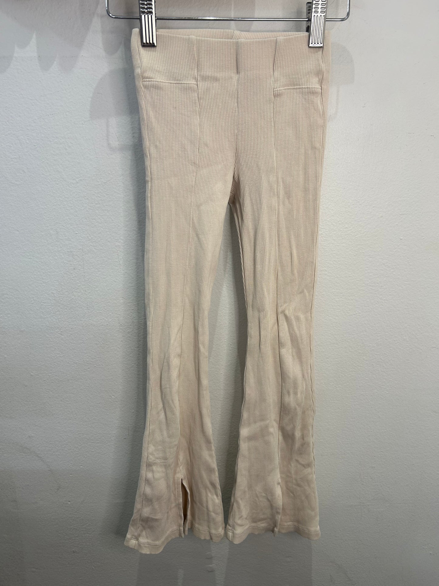 Beige flare leggings 6y