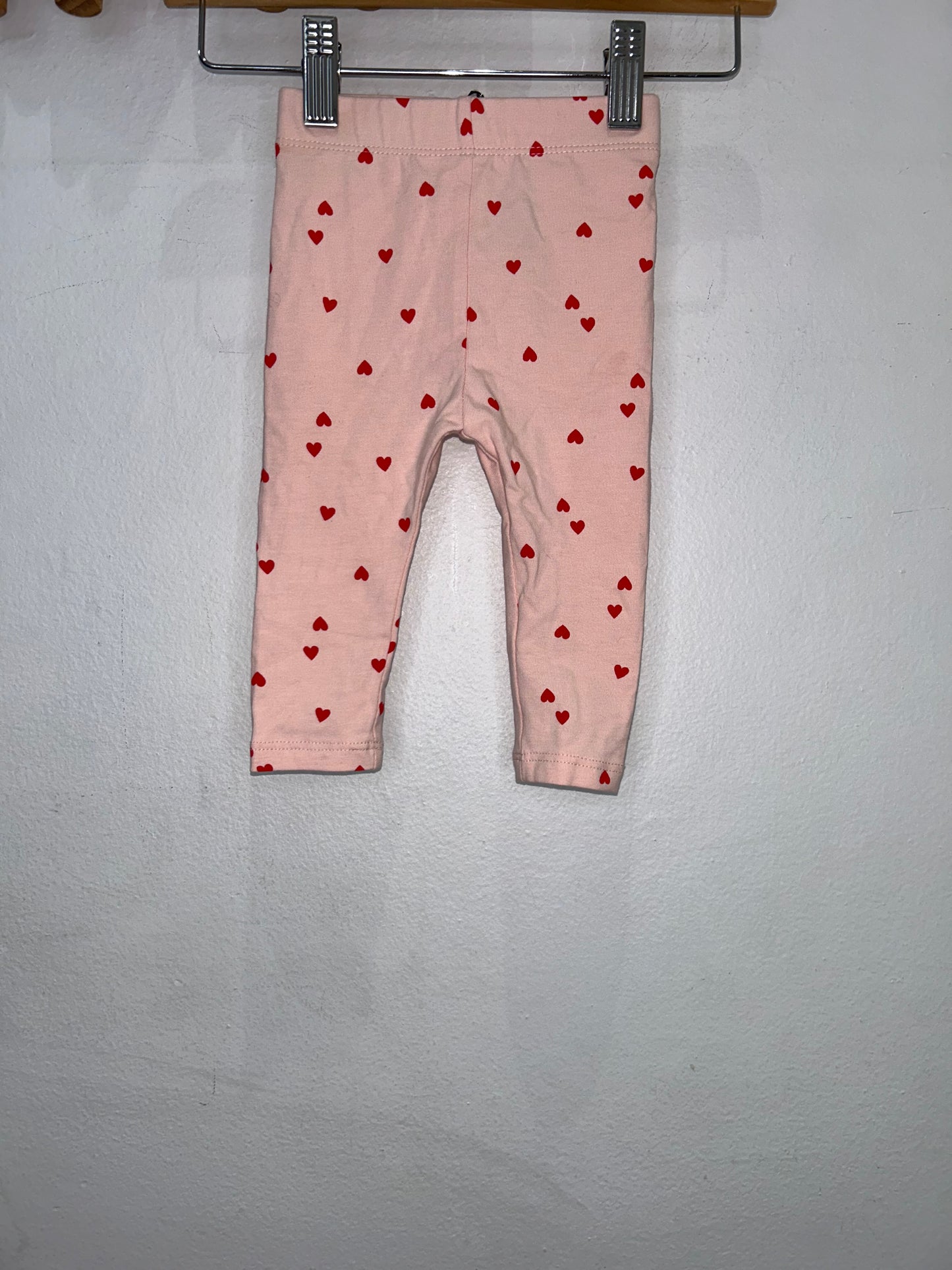 Hearts leggings 3-6m