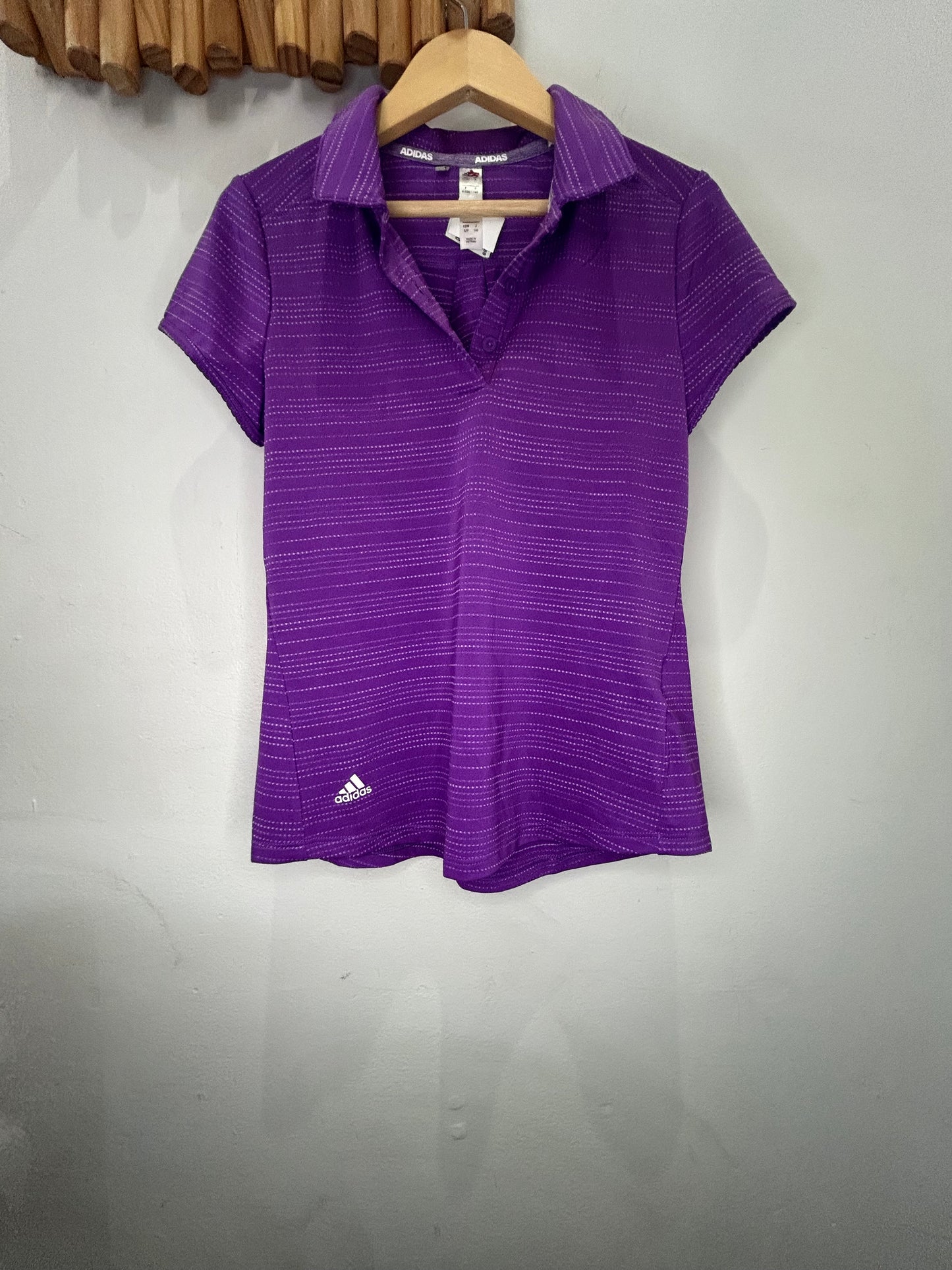 Adidas purple golf shirt 9-10y