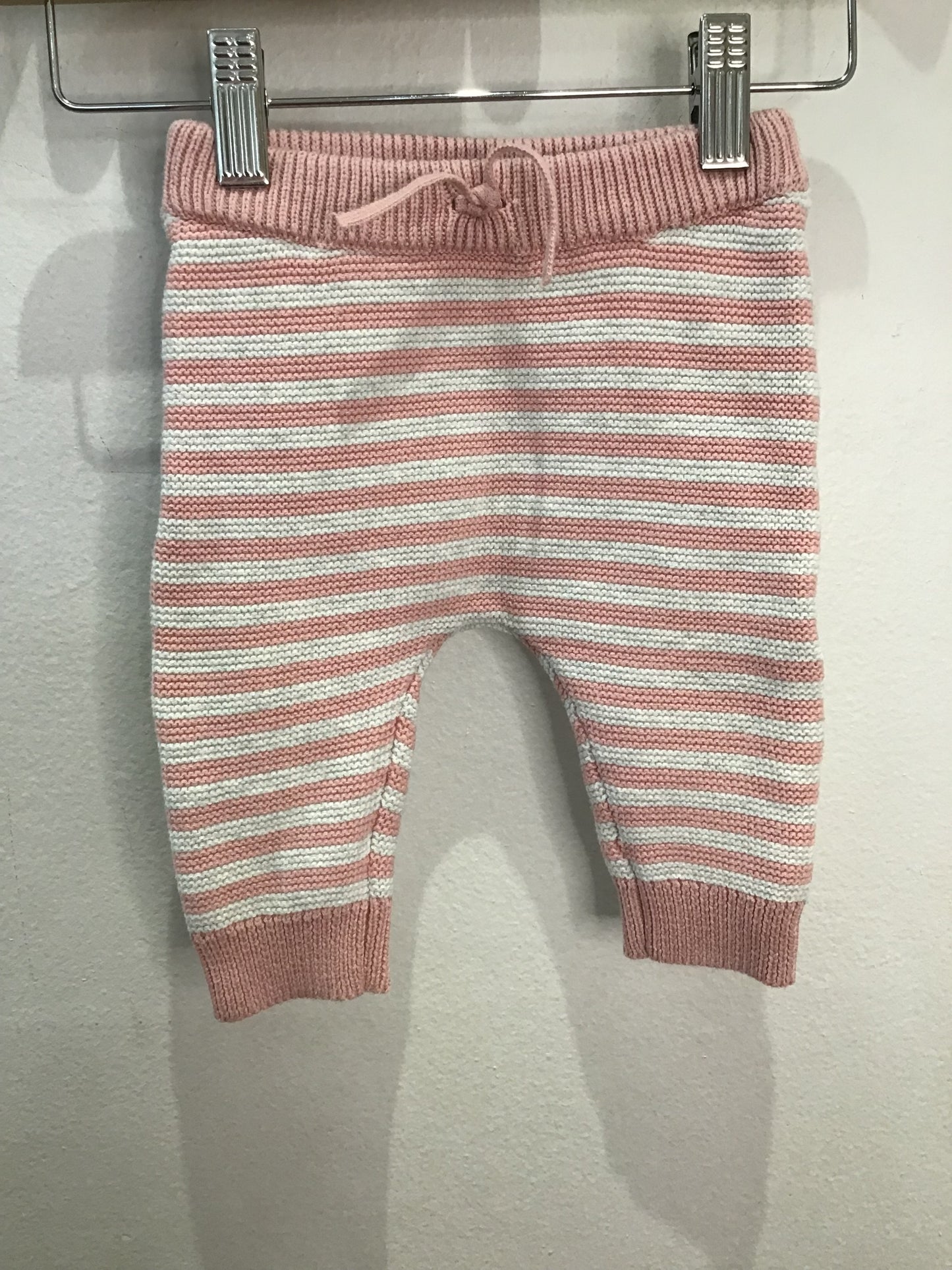 Pink stripes sweater pants 6m