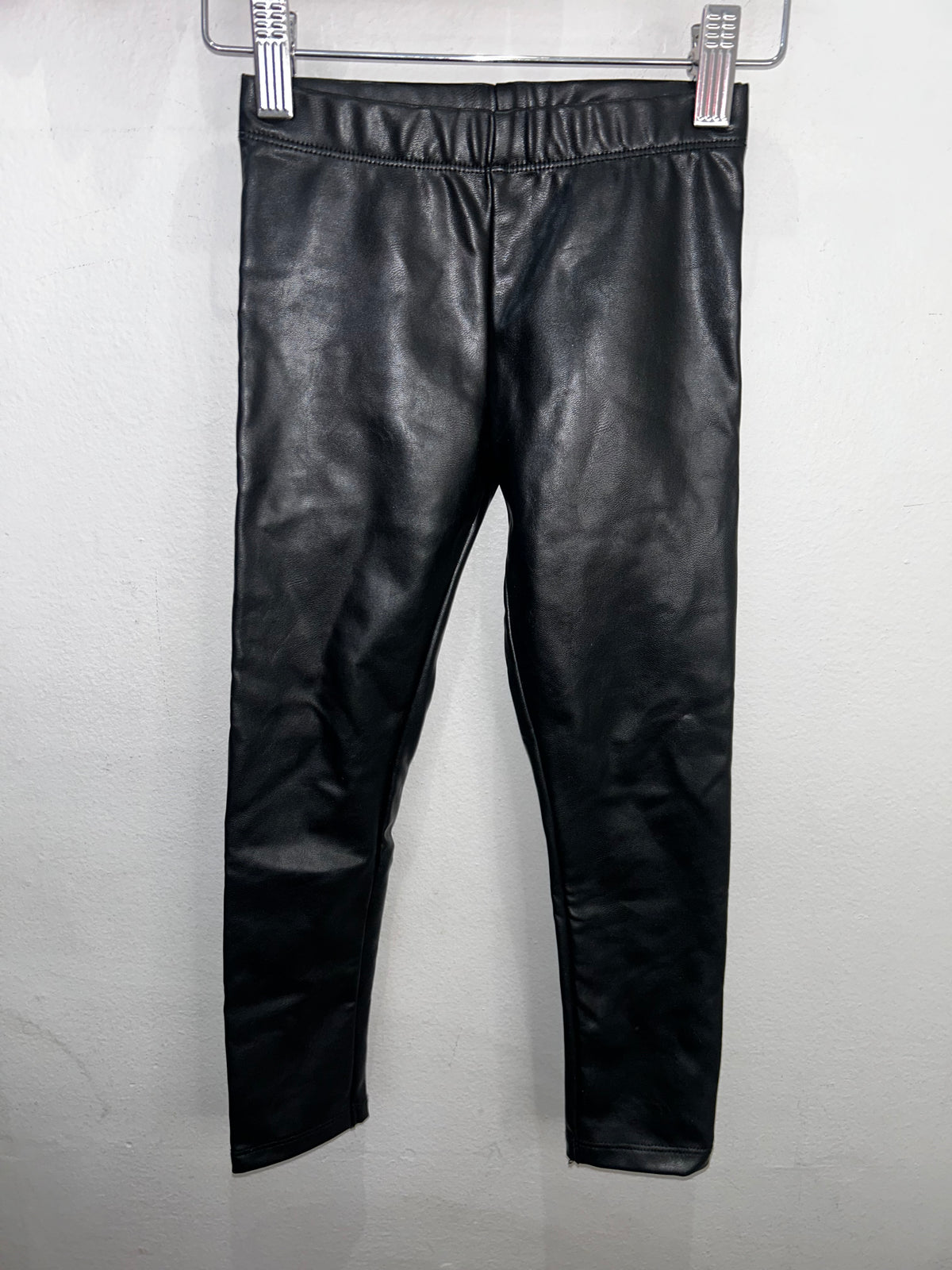 Faux leather leggings 4-5y