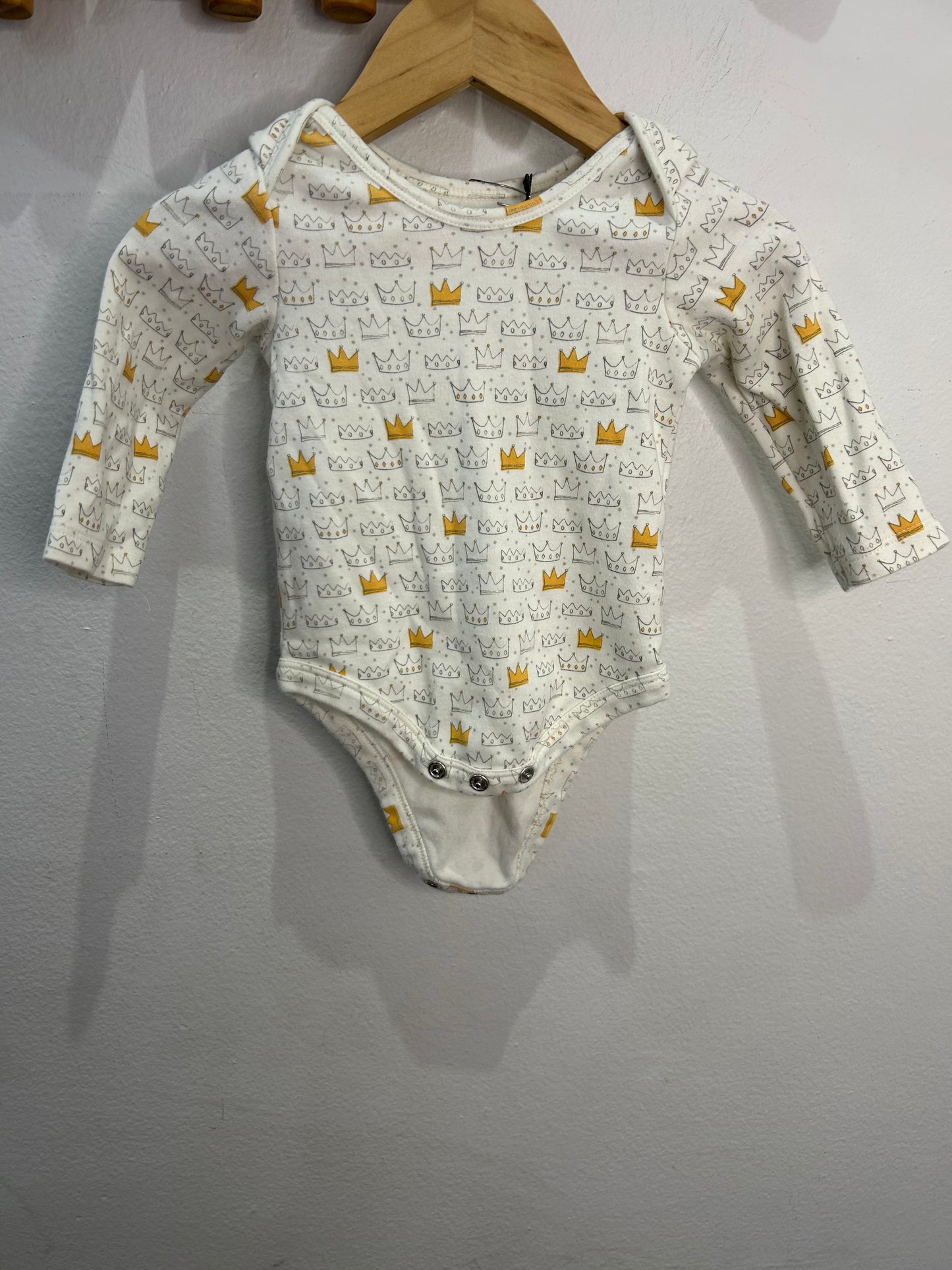 Pehr crowns onesie 3-6m