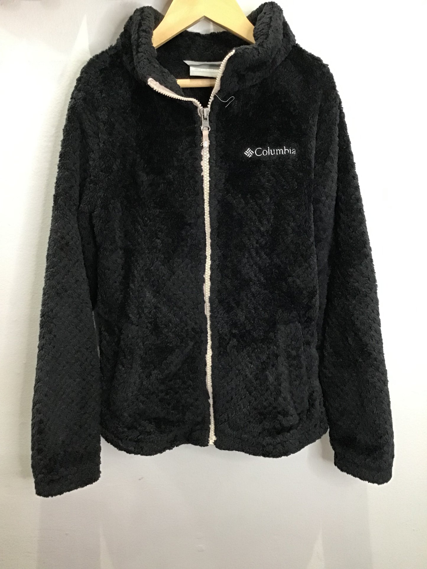 Columbia furry black fleece 10-12y