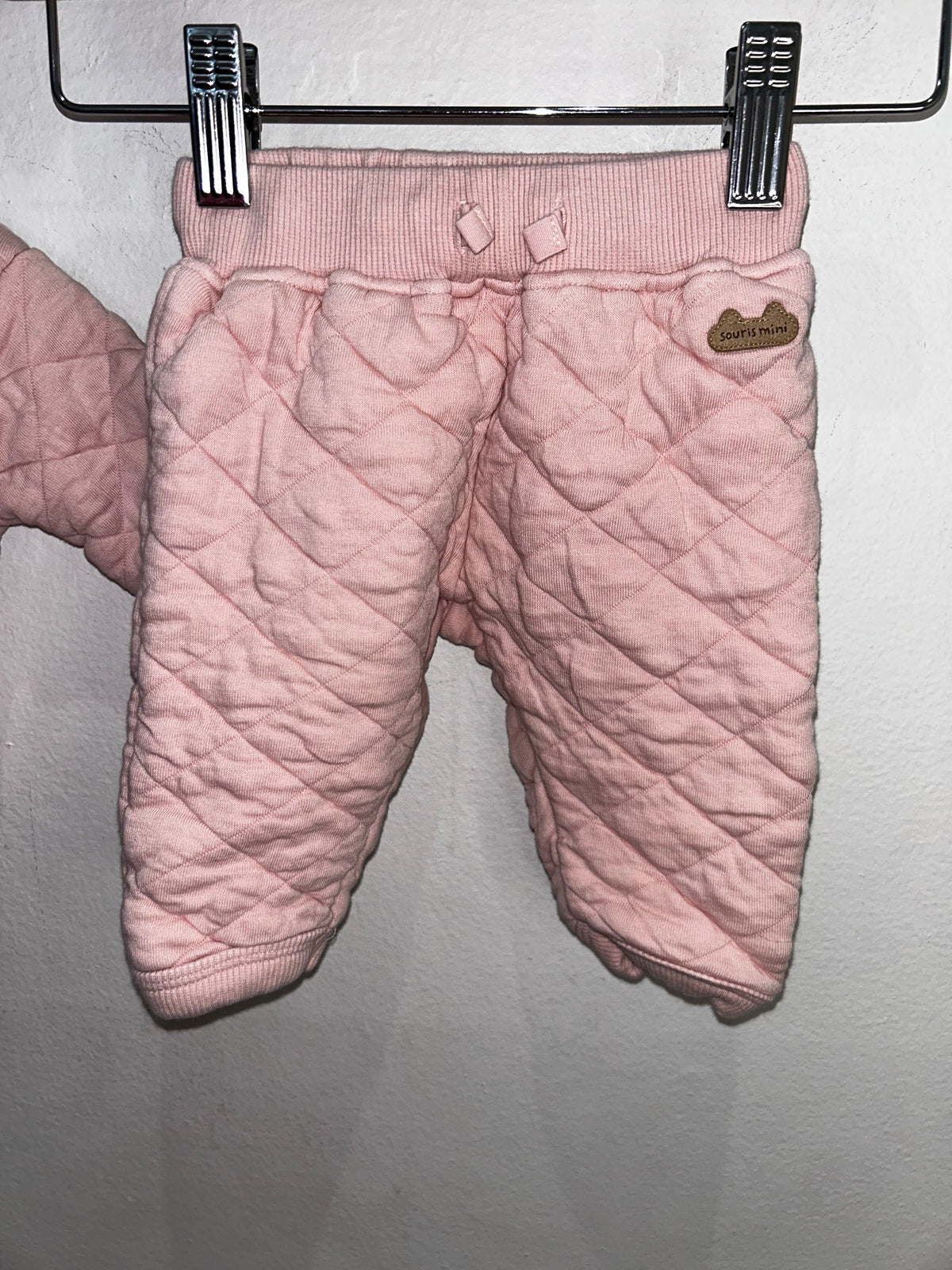 Souris Mini quilted jogger set 3-6m
