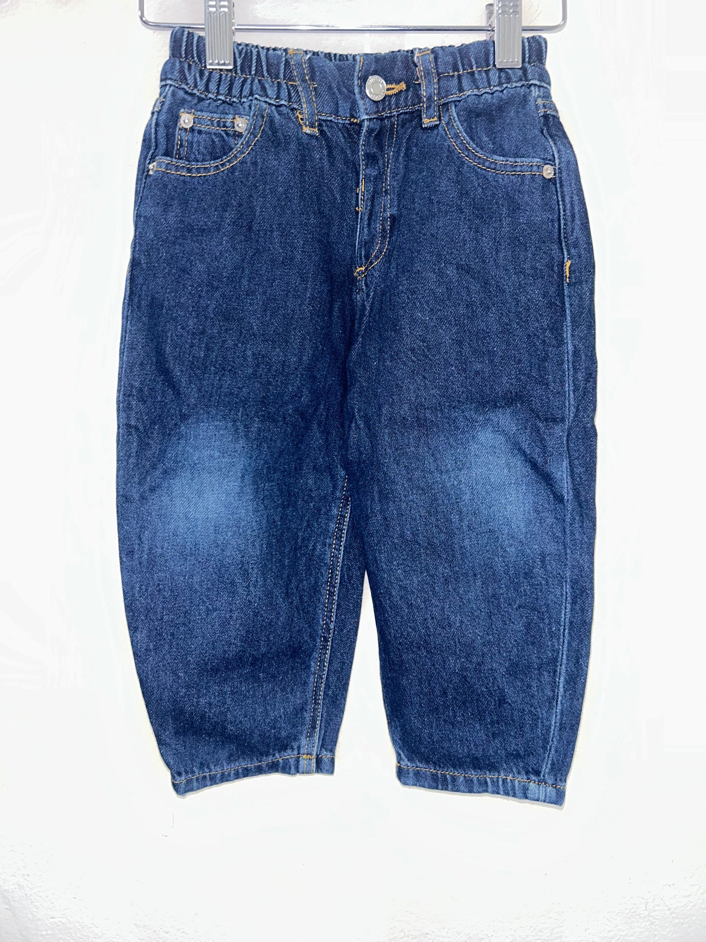Barrel leg darkwash jeans 3y