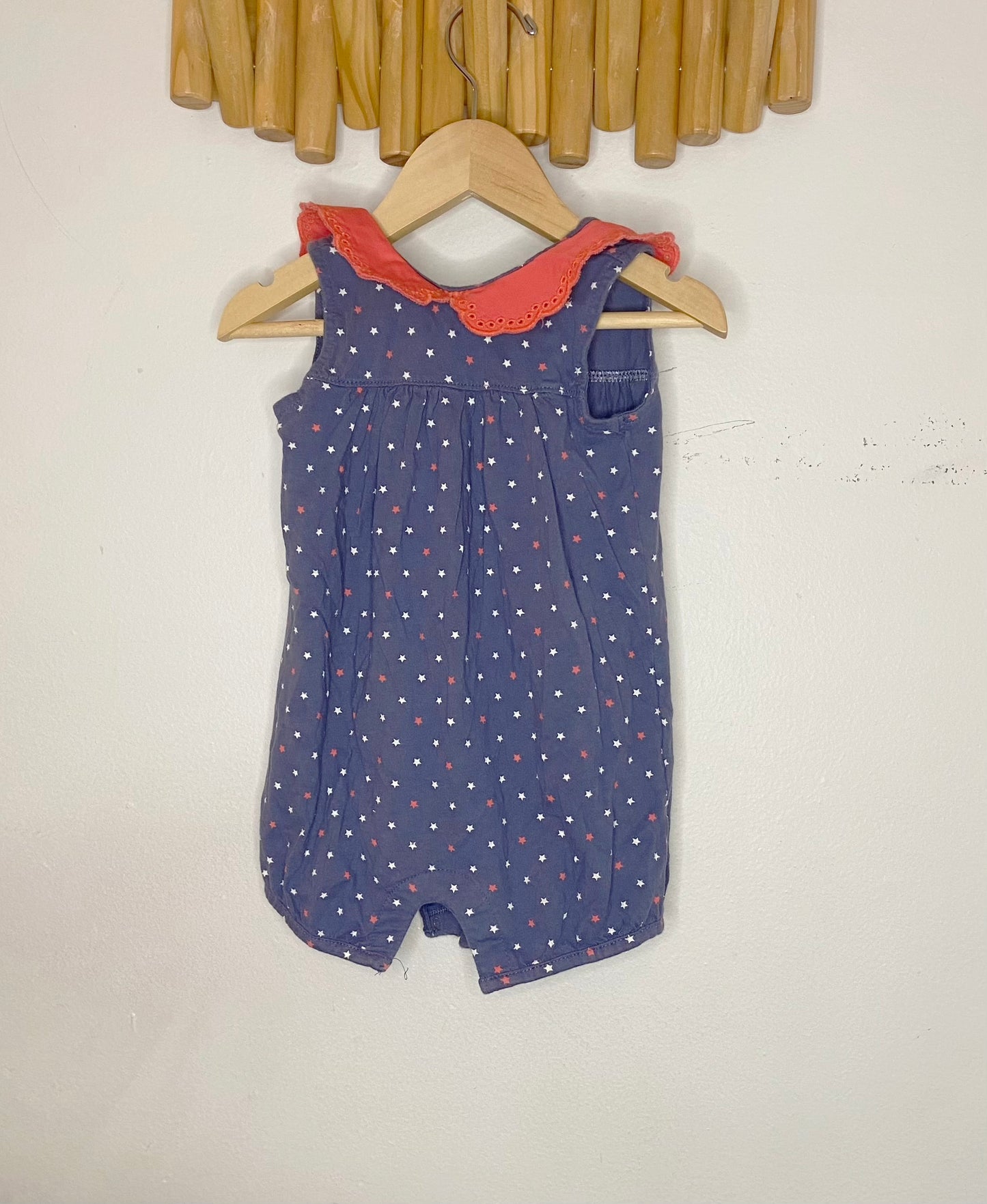 Stars shorty romper 18-24m