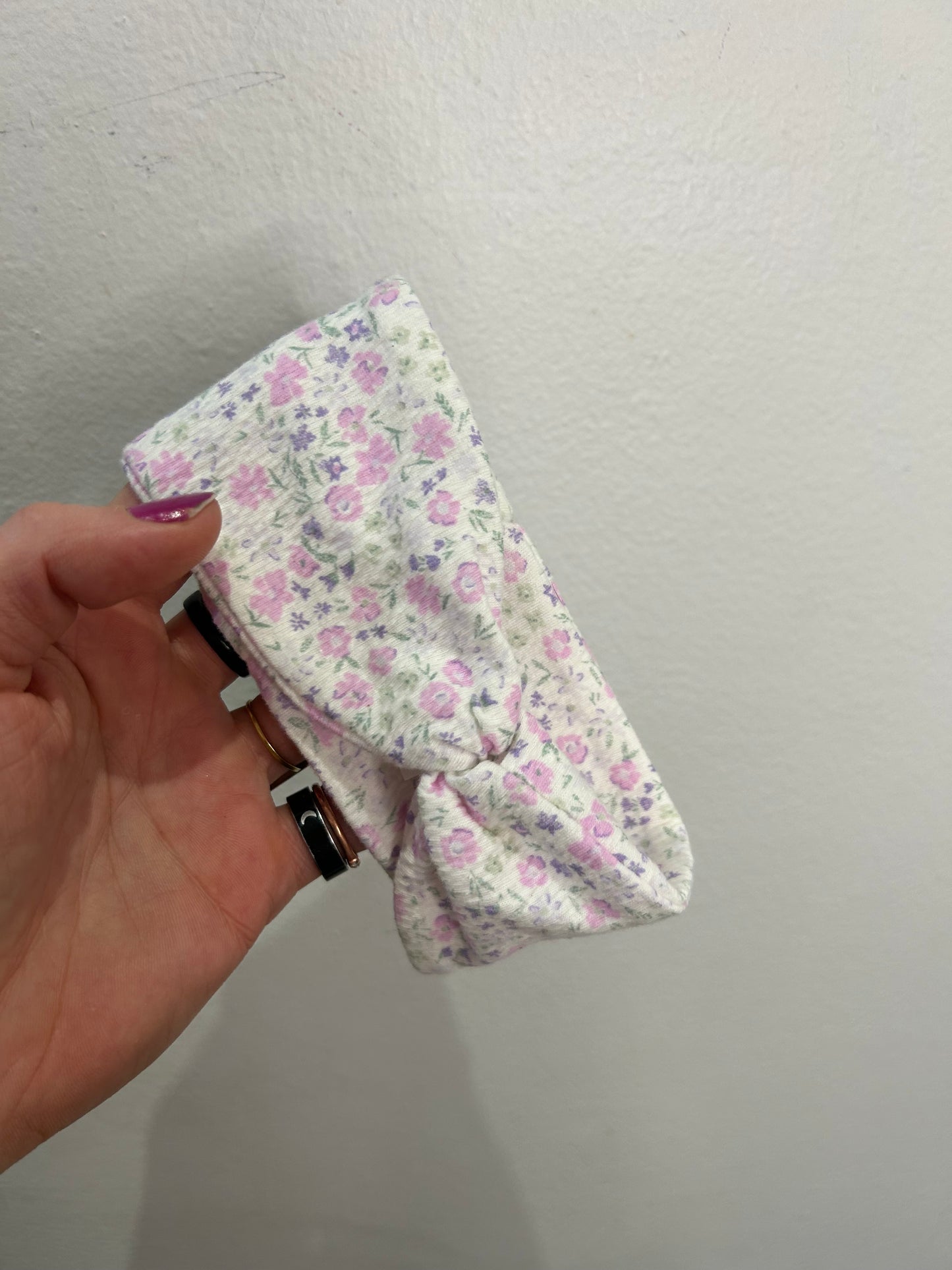 Pink floral romper 3m